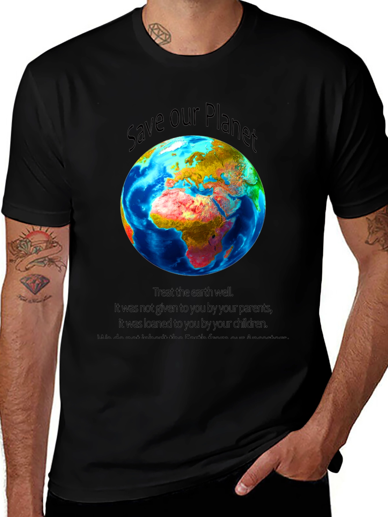 Save Our Planet Graphic T-Shirt - Earth Day Apparel