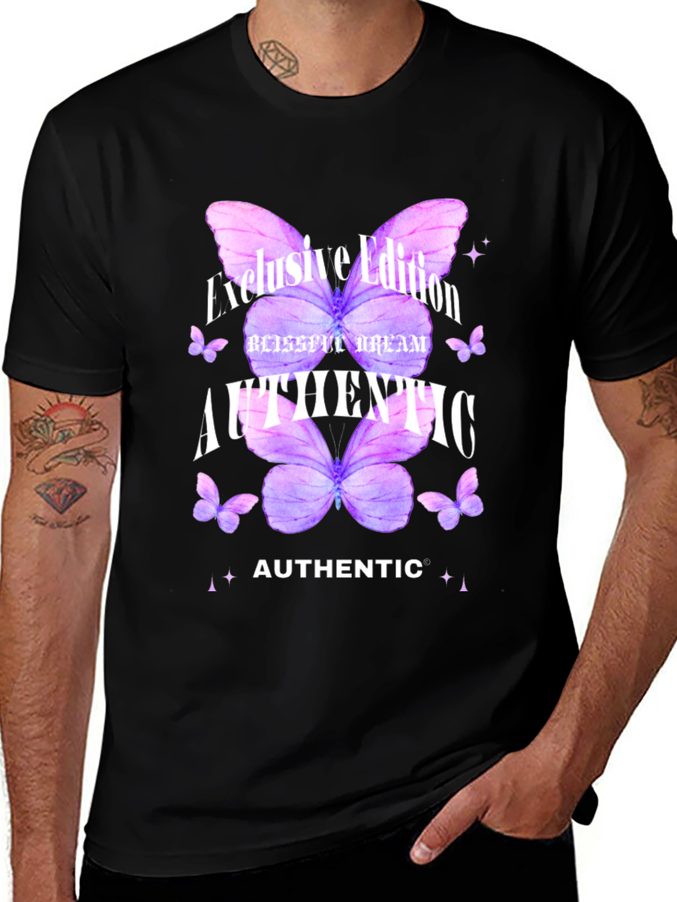 Authentic Butterfly Graphic T-Shirt