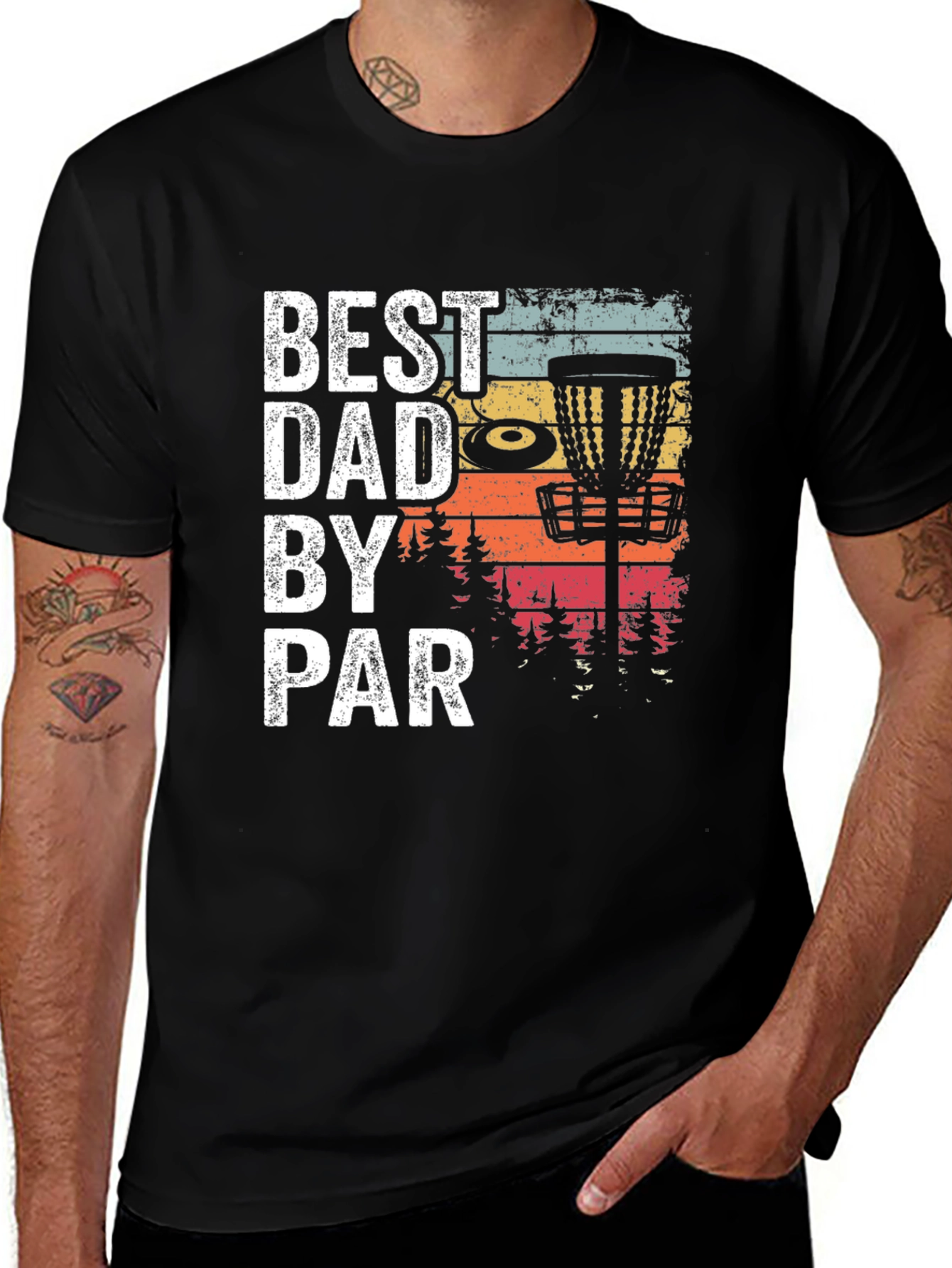 Variant 28 of Best Dad By Par Disc Golf Graphic Tee