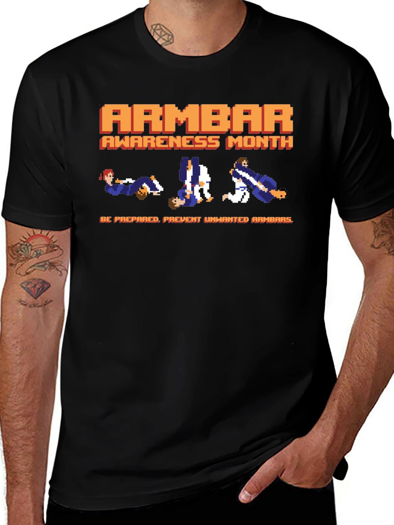 Variant 30 of Armbar Awareness Month T-Shirt - Martial Arts