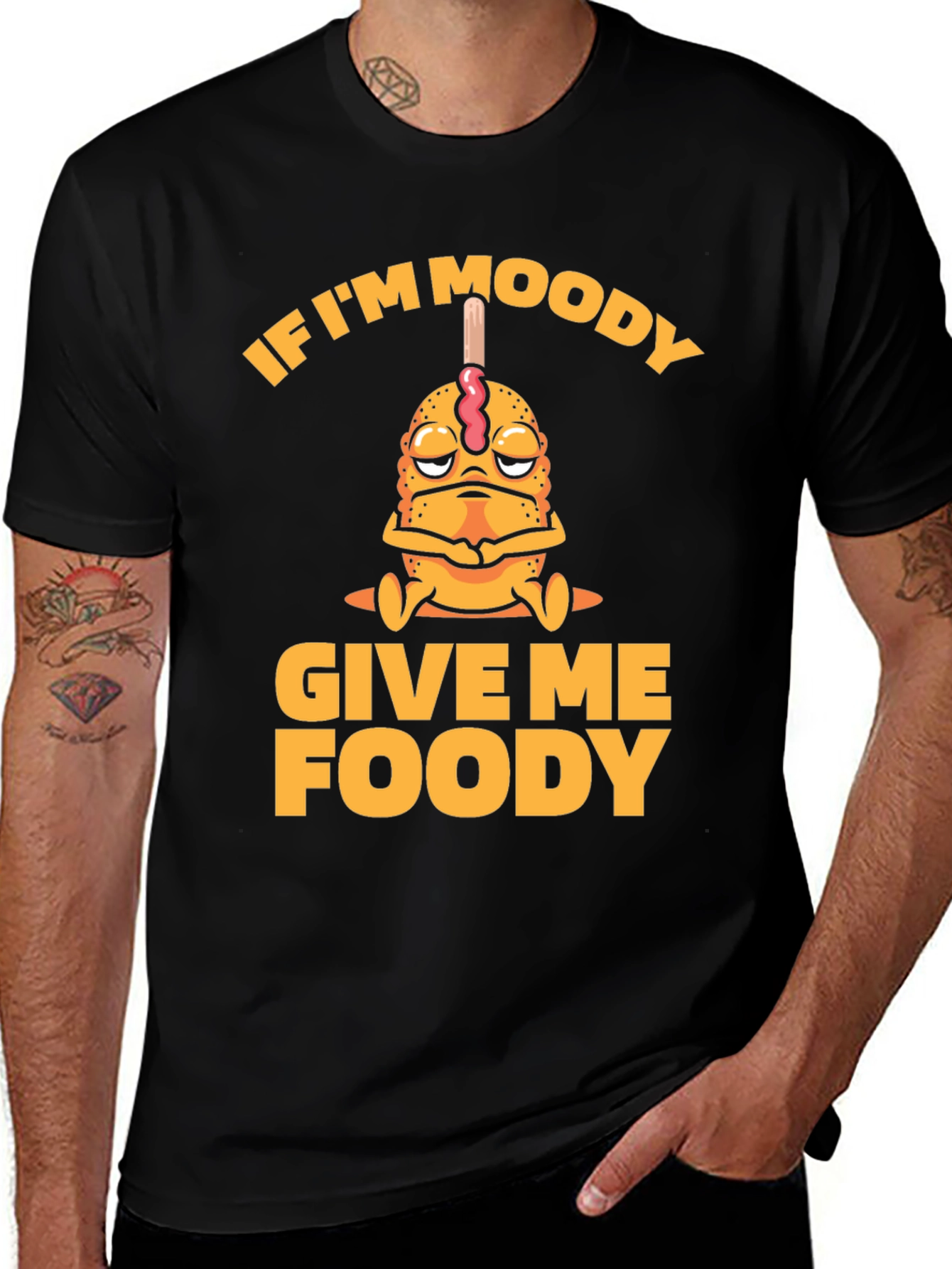 Variant 14 of Moody Foody Funny Graphic Tee