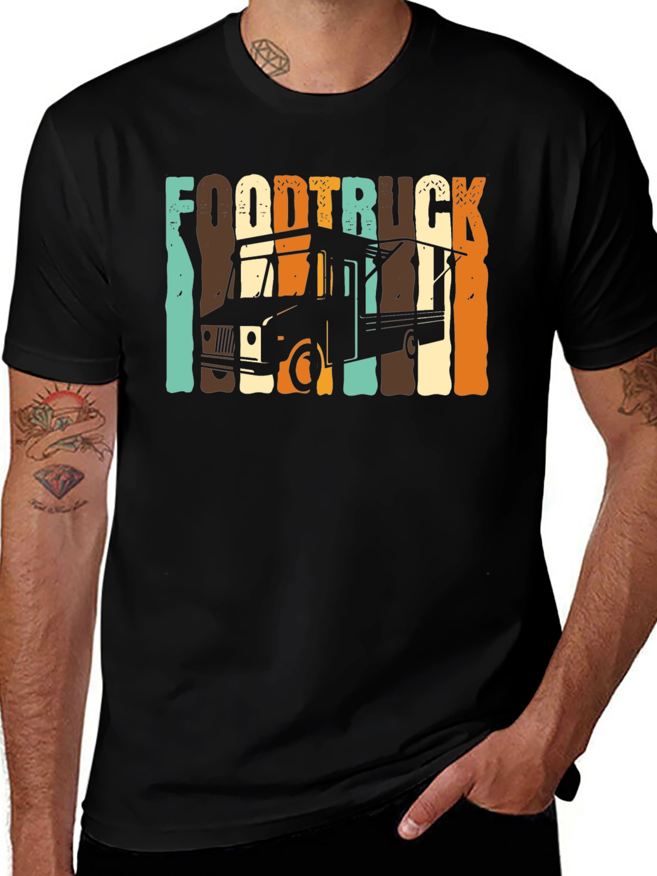 Variant 28 of Retro Food Truck T-Shirt - Vintage Style Tee
