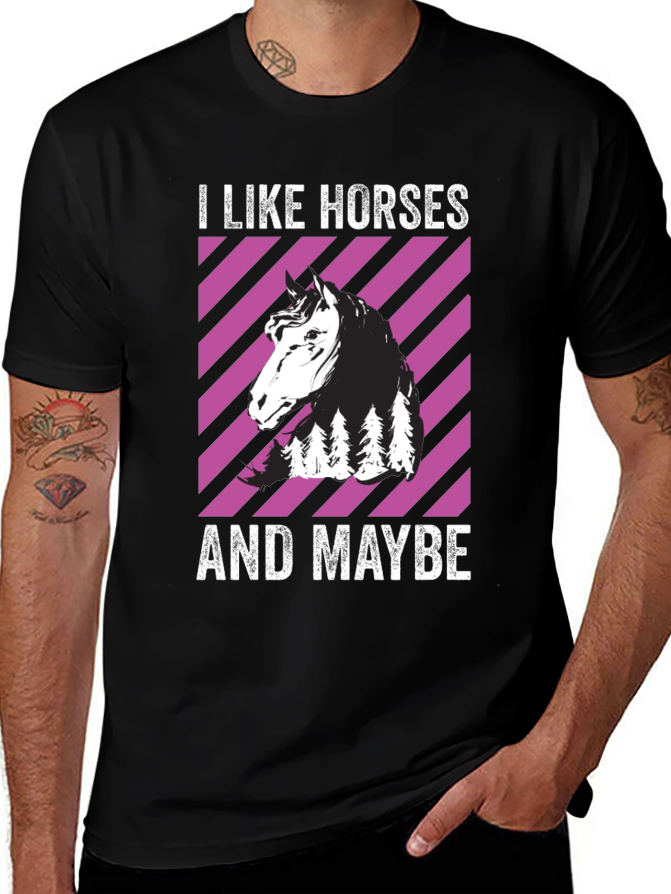 Variant 14 of I Like Horses And Maybe T-Shirt