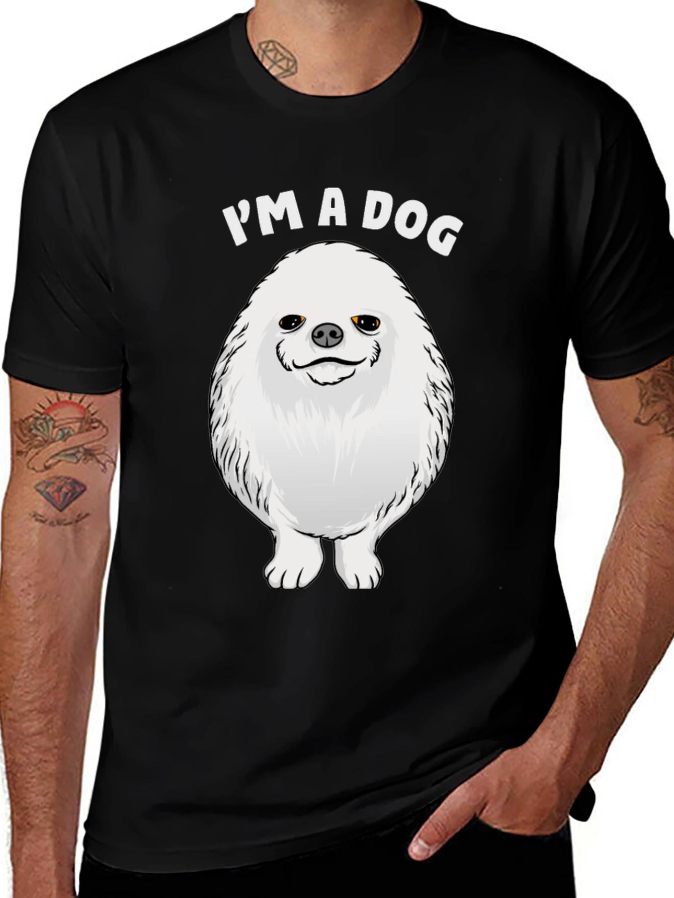 Variant 19 of I'm A Dog T-Shirt - Cute Pomeranian Graphic Tee