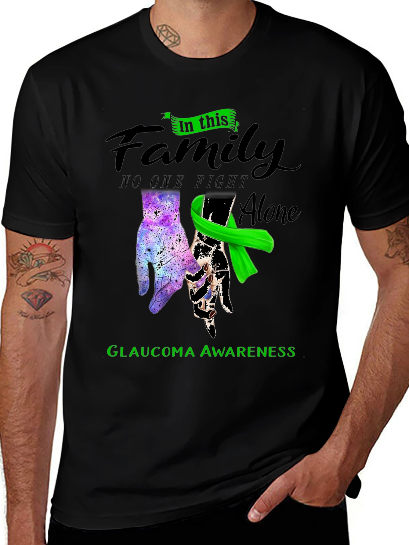 Glaucoma Awareness Family T-Shirt 