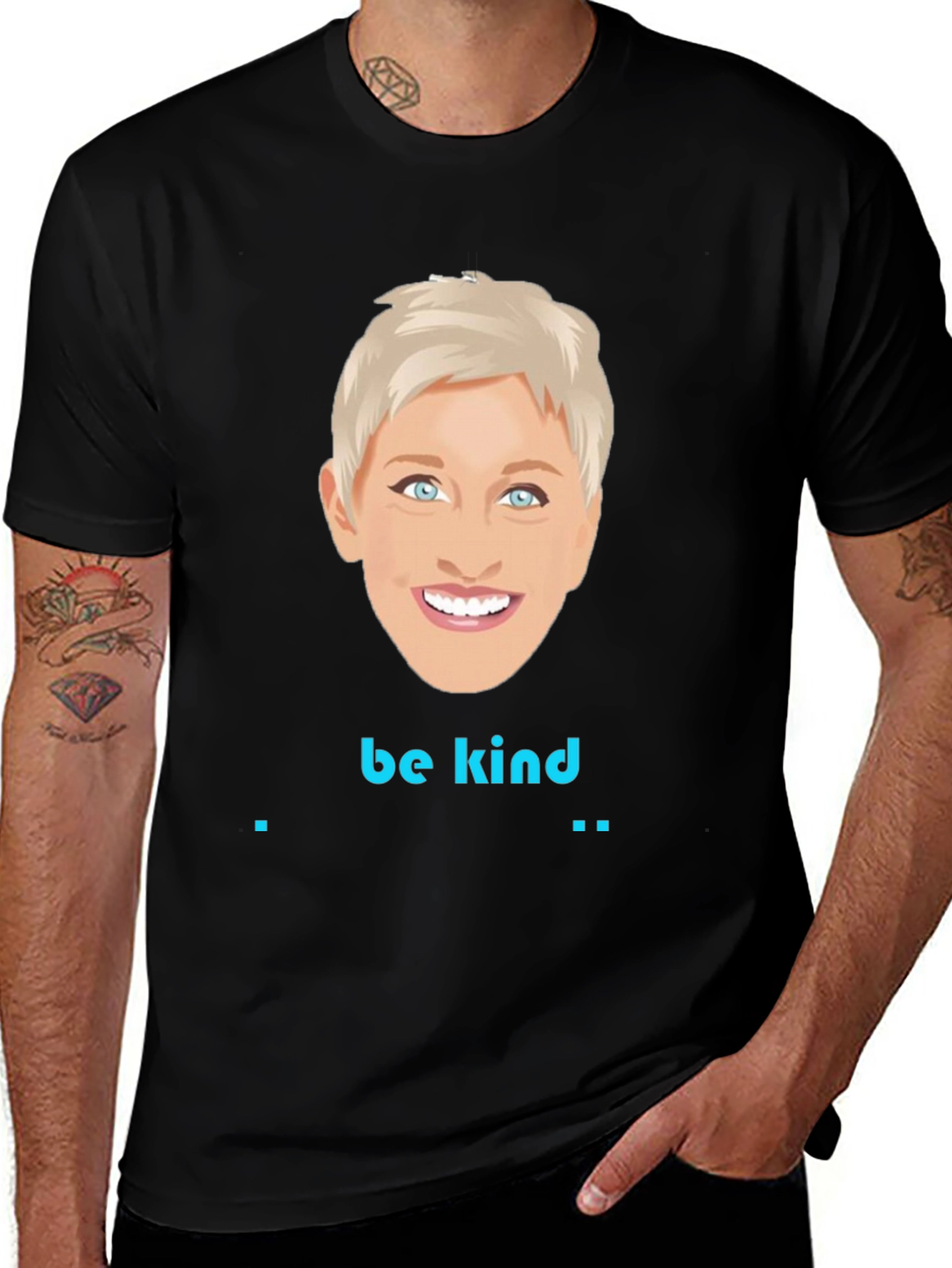 Ellen DeGeneres 'Be Kind' Graphic Tee - Black