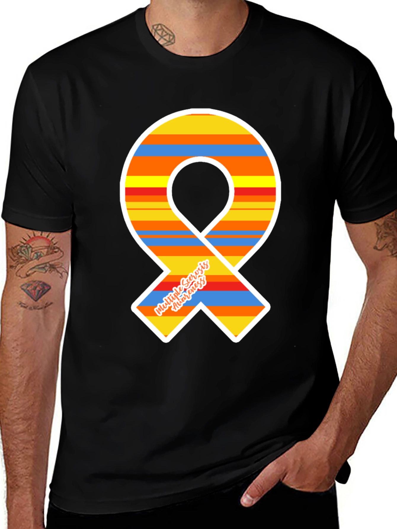 Multiple Sclerosis Awareness Ribbon T-Shirt