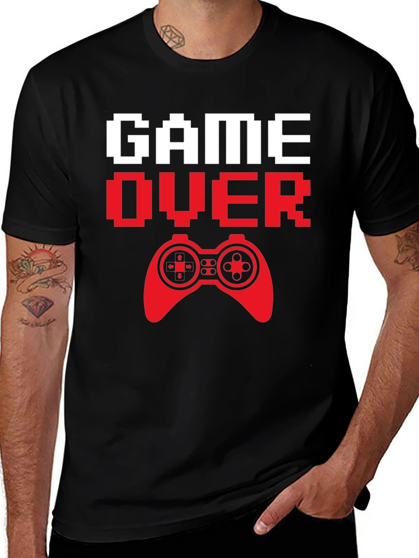 Variant 5 of Game Over Graphic T-Shirt - Gamer Style Tee