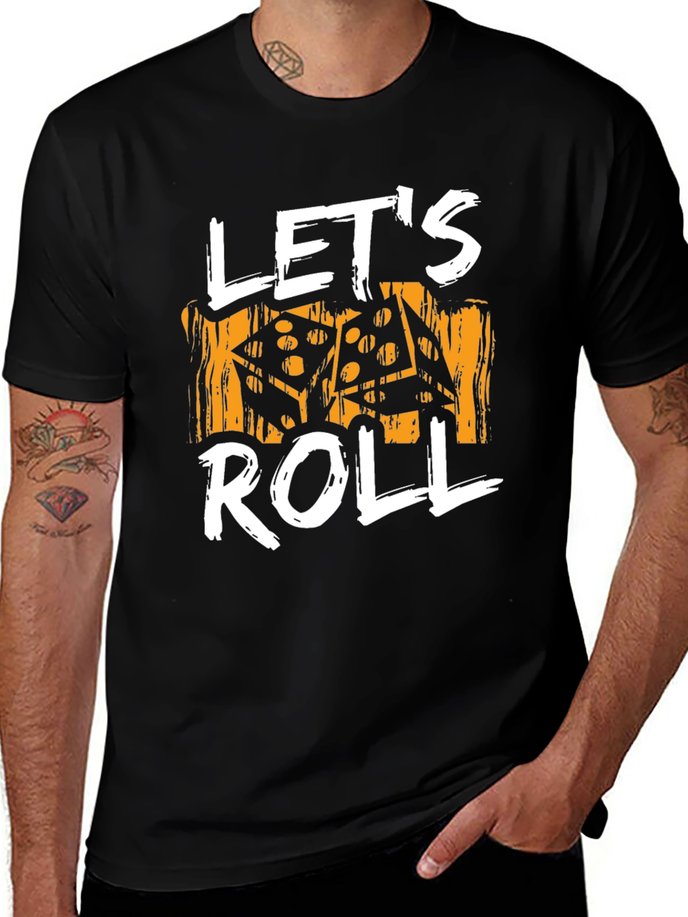 Variant 20 of Let's Roll Dice Graphic Tee