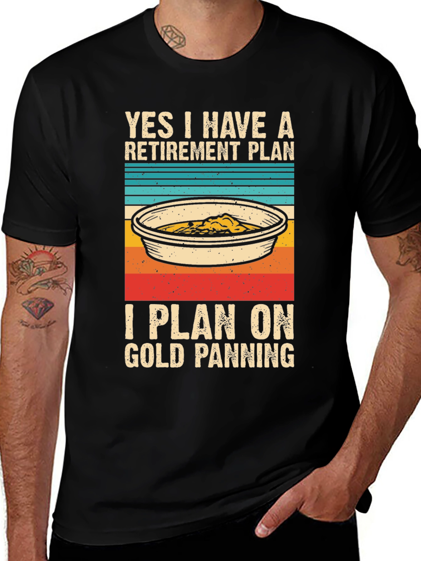 Variant 24 of Gold Panning Retirement Plan Graphic Tee