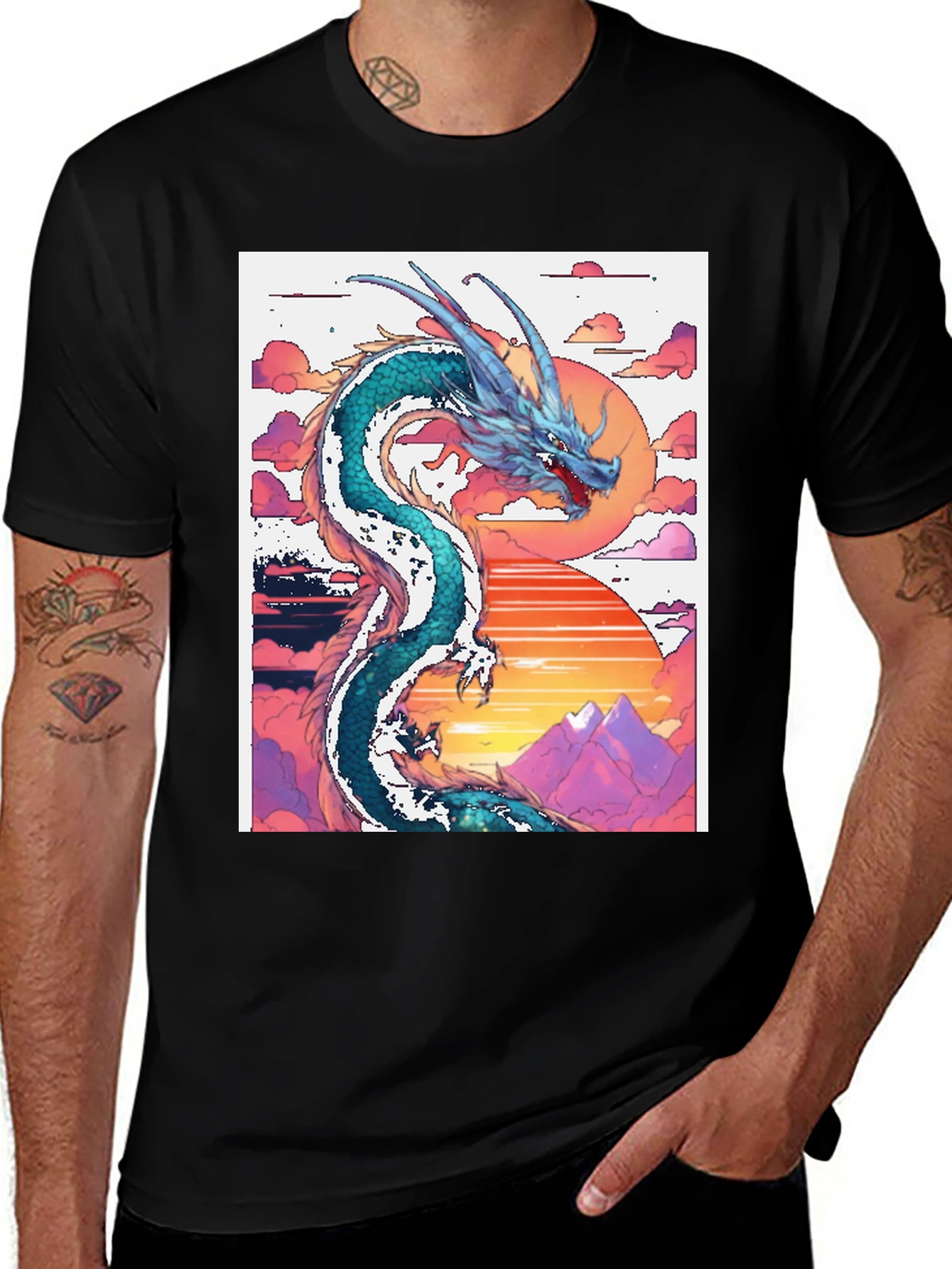 Variant 9 of Dragon Sunset T-Shirt