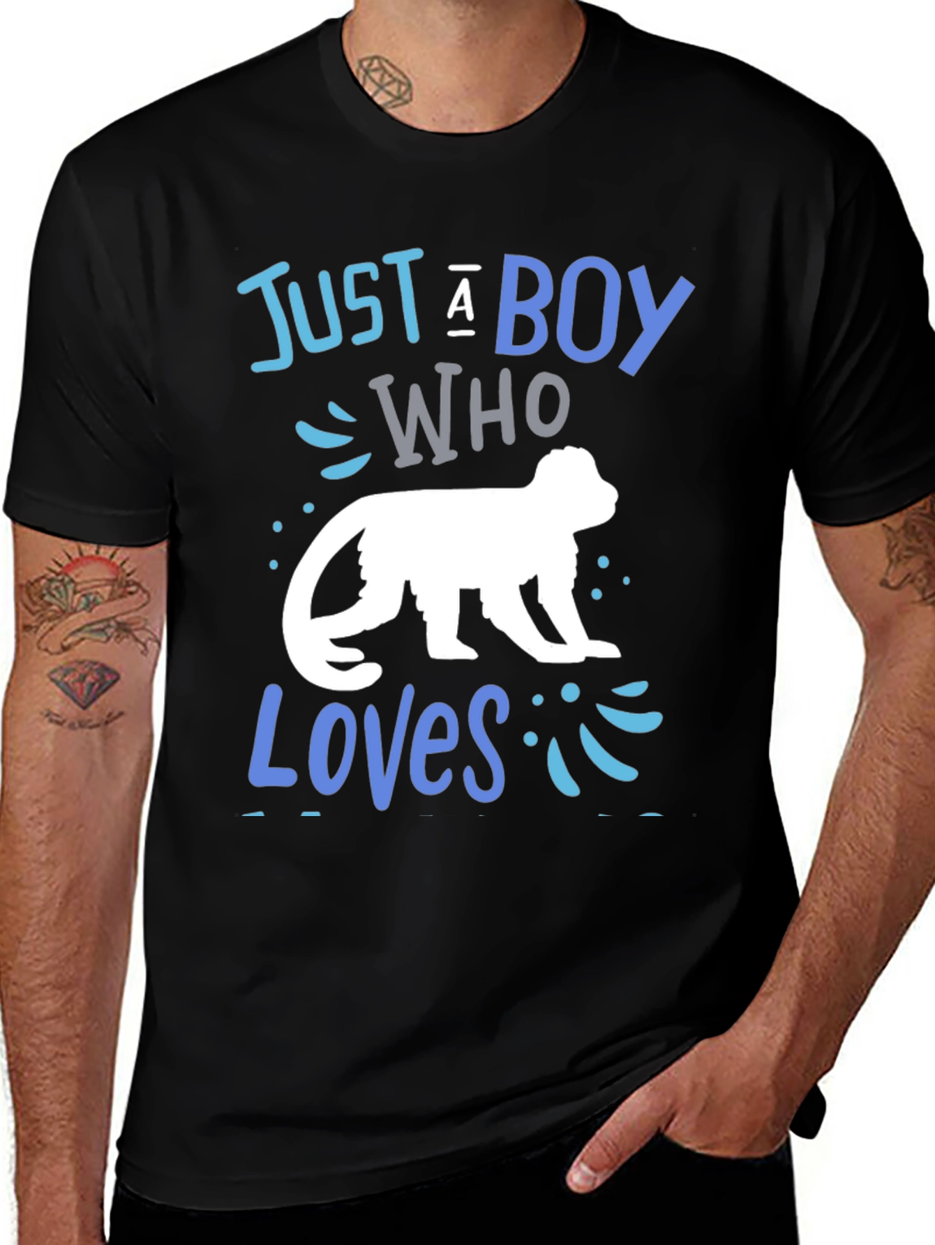 Variant 16 of Boy Who Loves Monkeys T-Shirt