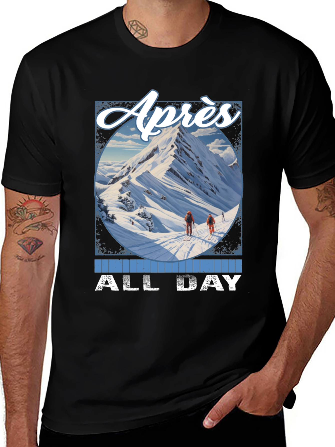 Variant 4 of Apres All Day Ski T-Shirt