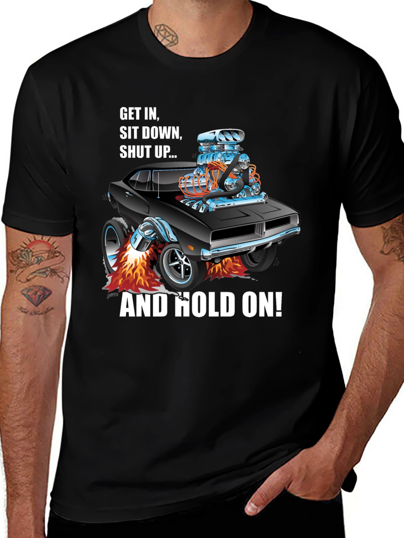 Variant 21 of Get In Shut Up Car T-Shirt