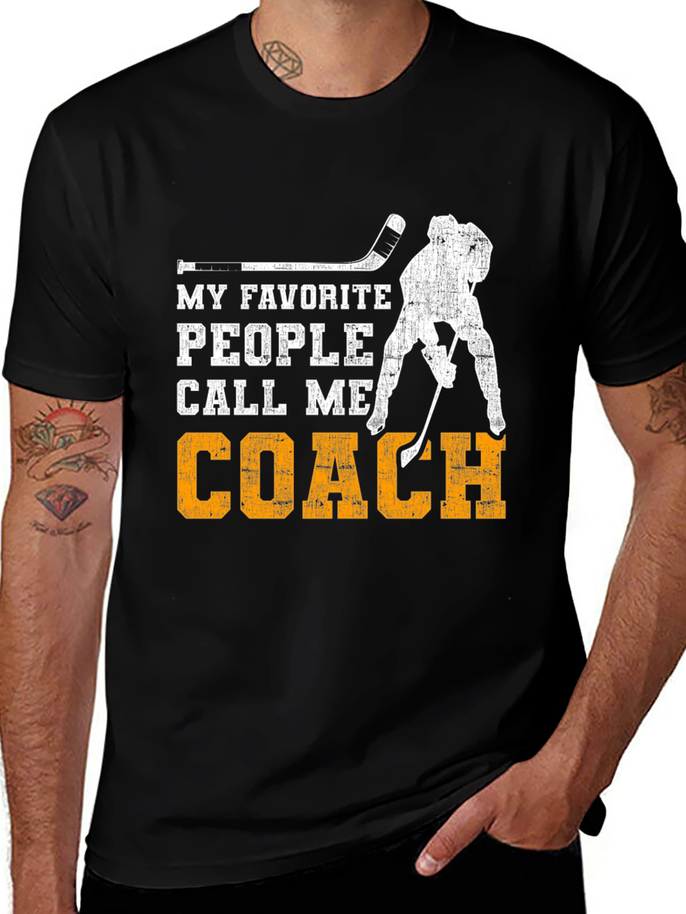 Variant 11 of Hockey Coach T-Shirt - My Favorite People Call Me Coach