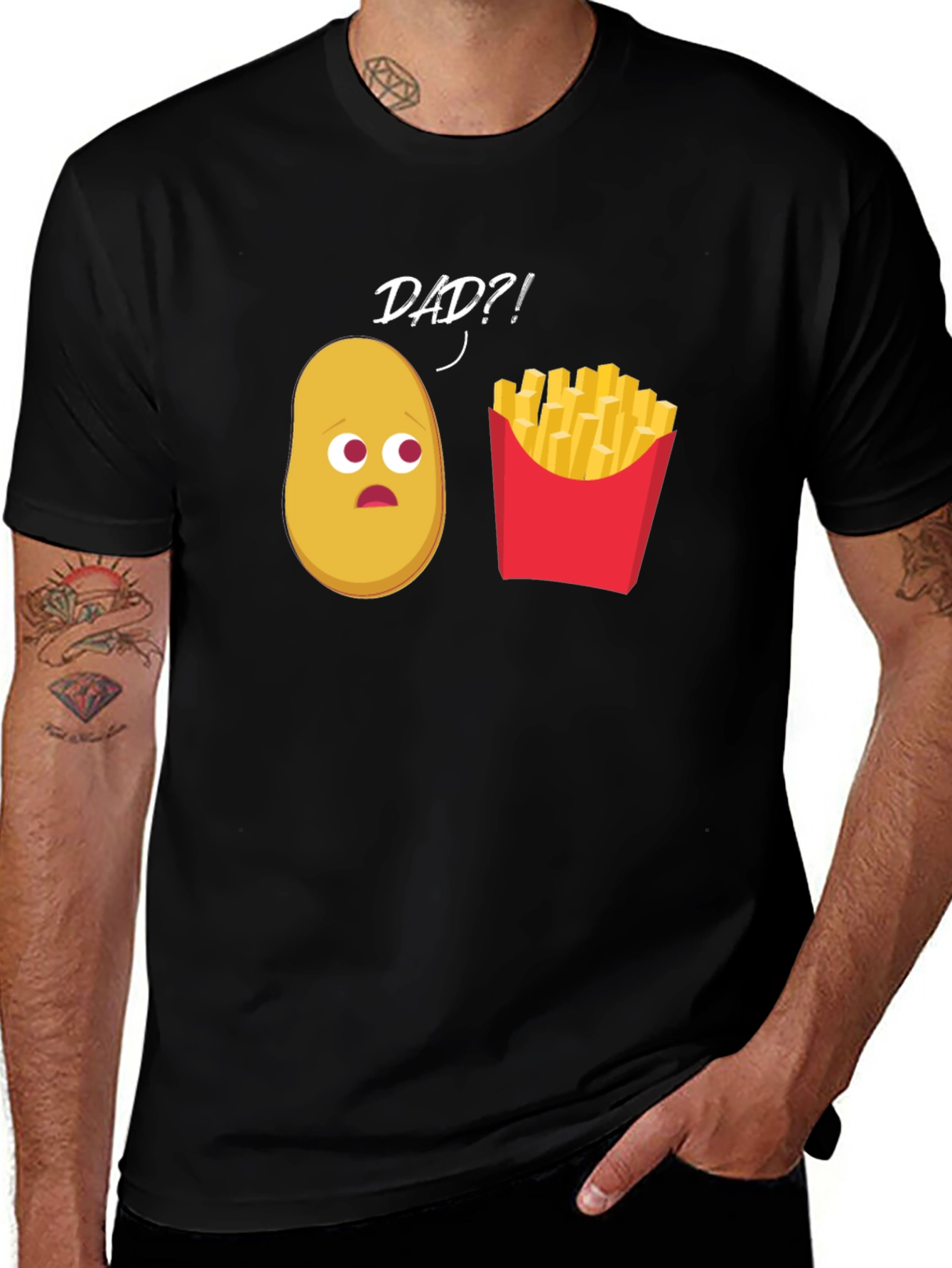 Variant 11 of Dad?! Potato & Fries Graphic Tee