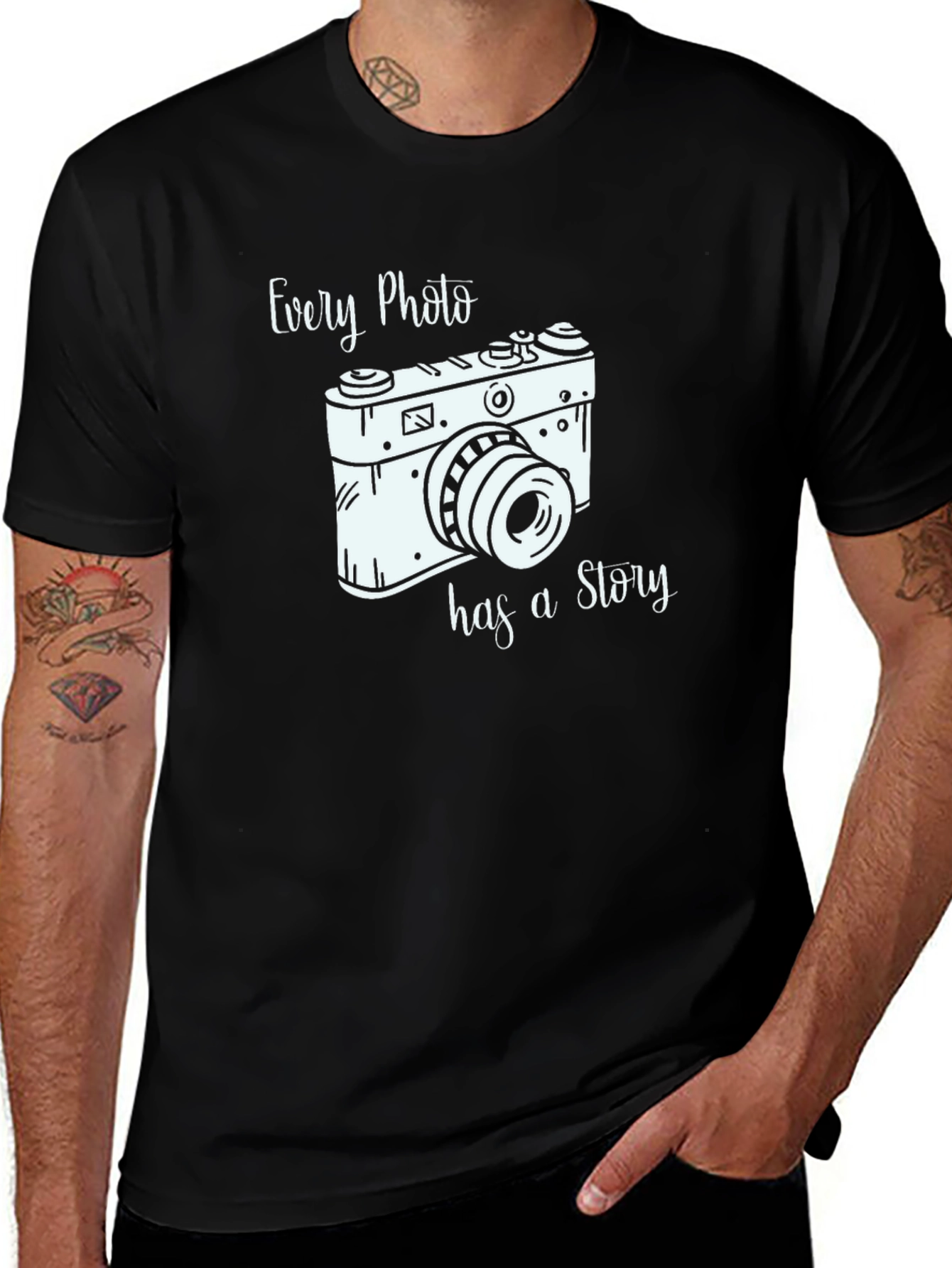 Variant 17 of Every Photo Has a Story Camera T-Shirt