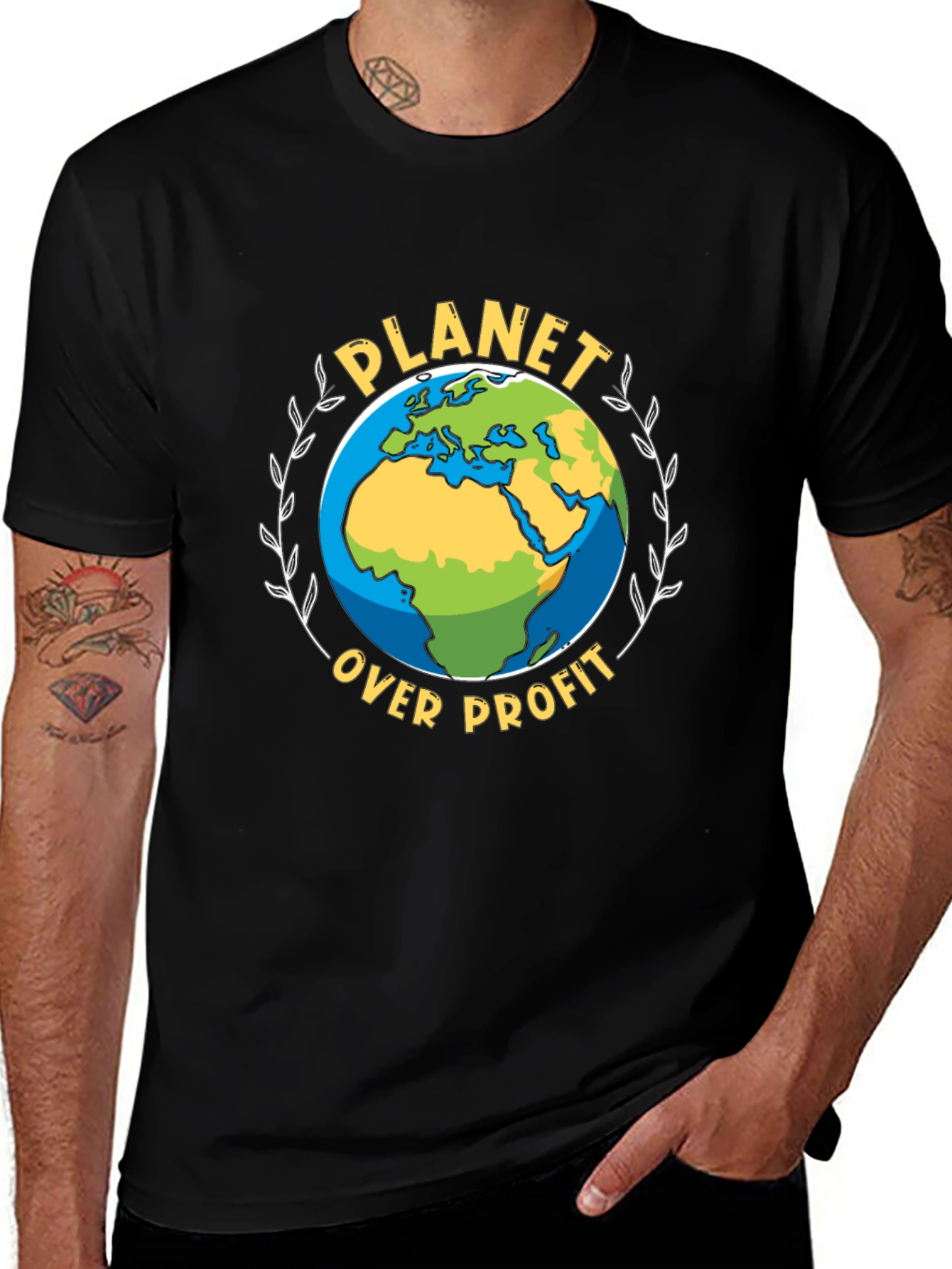 Variant 21 of Planet Over Profit Graphic T-Shirt