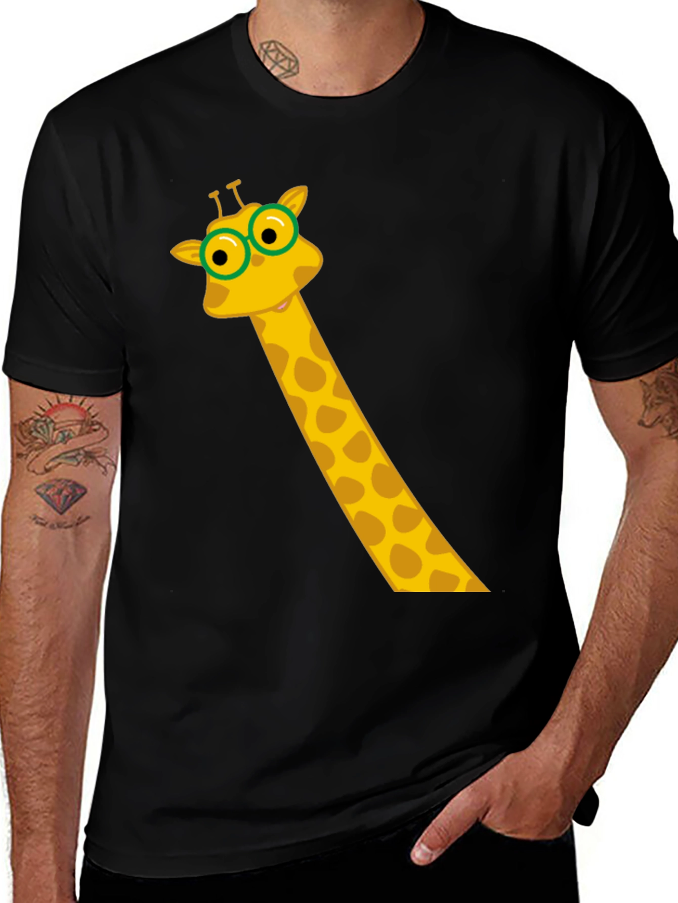 Variant 25 of Giraffe Graphic Tee - Fun & Stylish