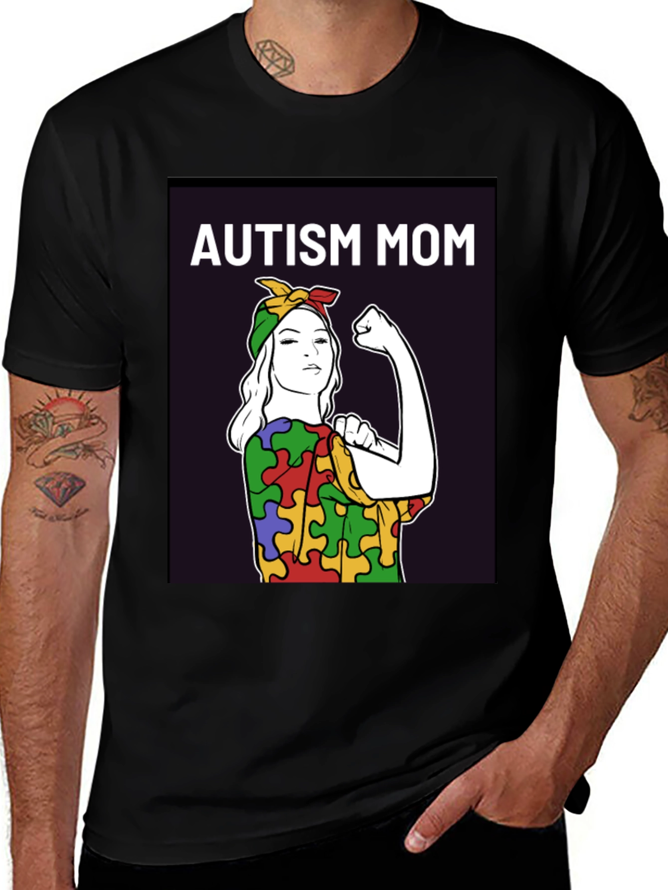 Autism Mom T-Shirt: Empowering Puzzle Piece Design