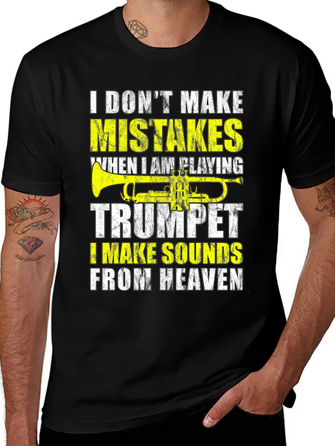 Variant 16 of Trumpet Player T-Shirt - I Make Sounds From Heaven