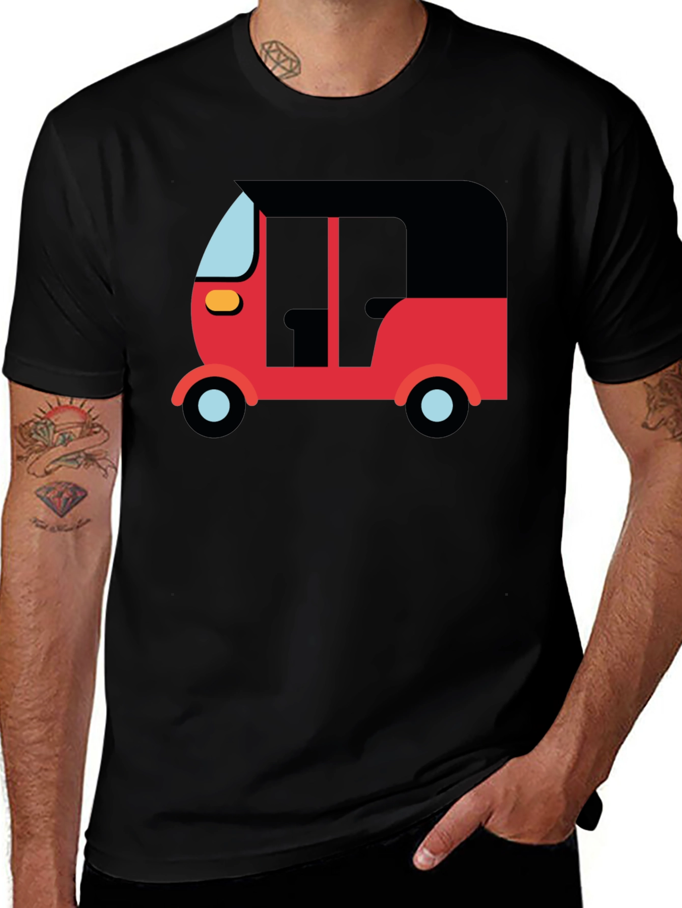 Variant 24 of Rickshaw Graphic Tee - Black