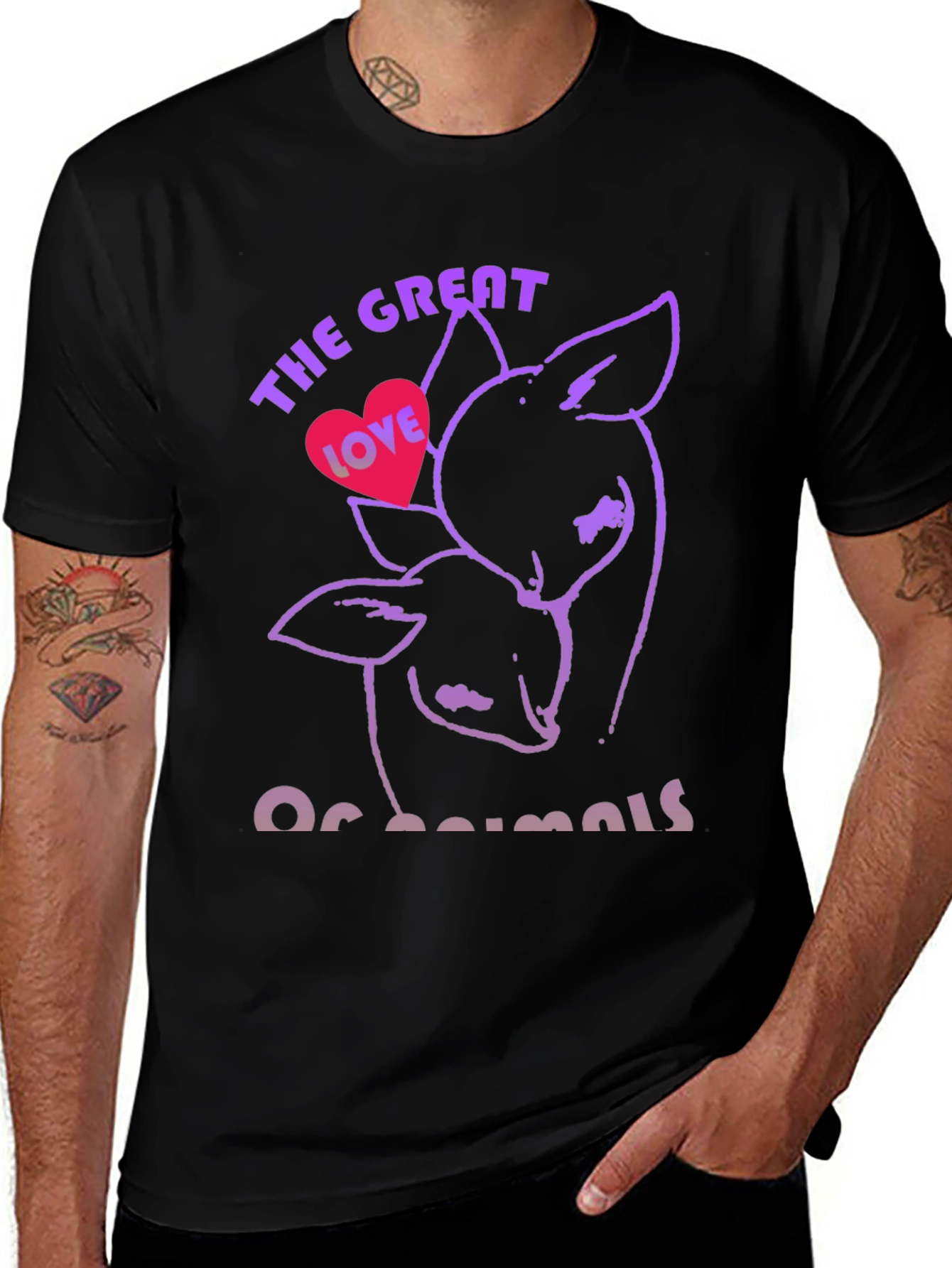 Variant 16 of The Great Love Of Animals Graphic Tee