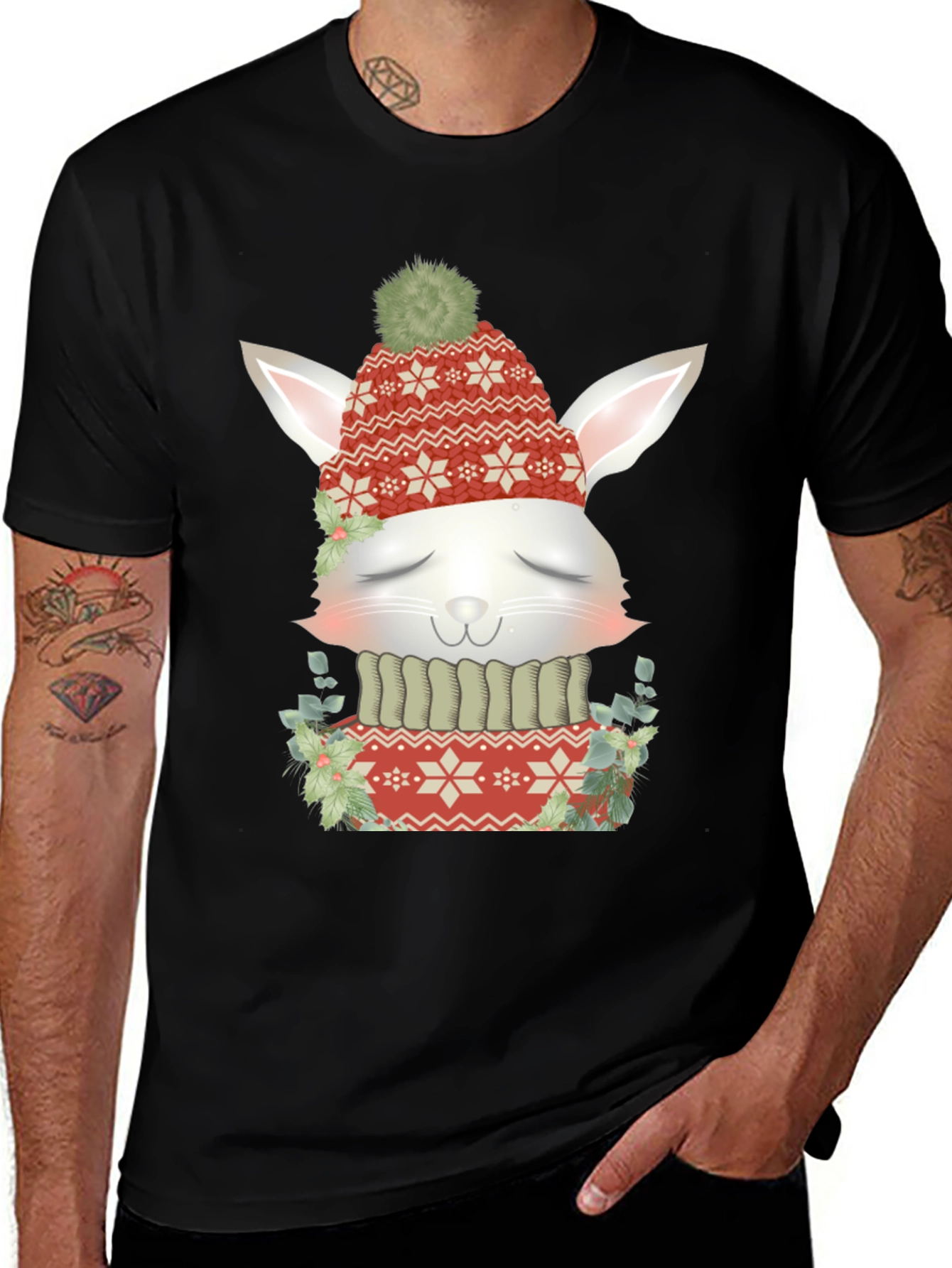 Variant 17 of Winter Bunny Graphic Tee