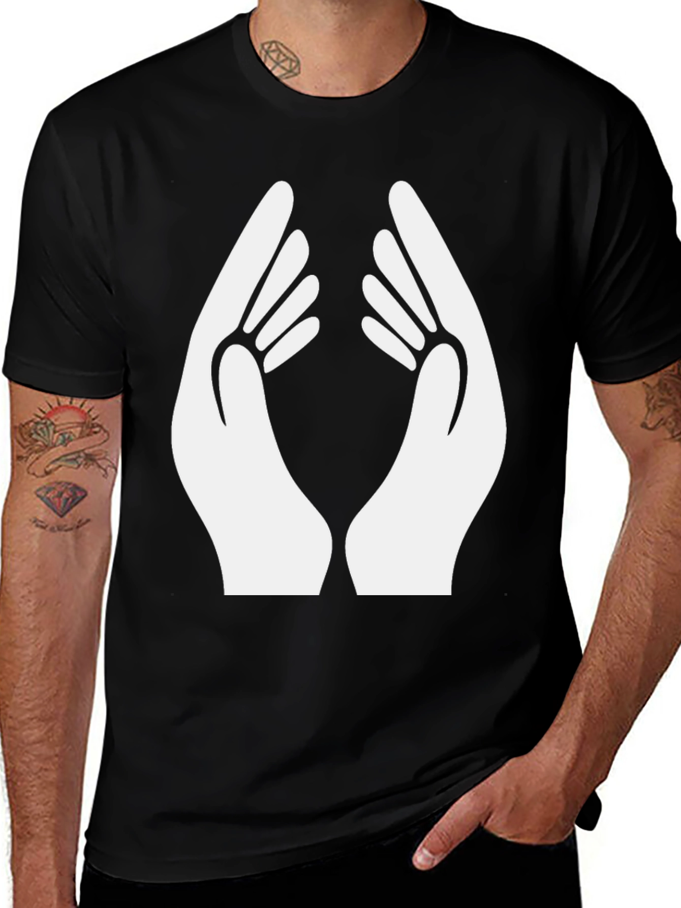 Variant 26 of Praying Hands Graphic Tee