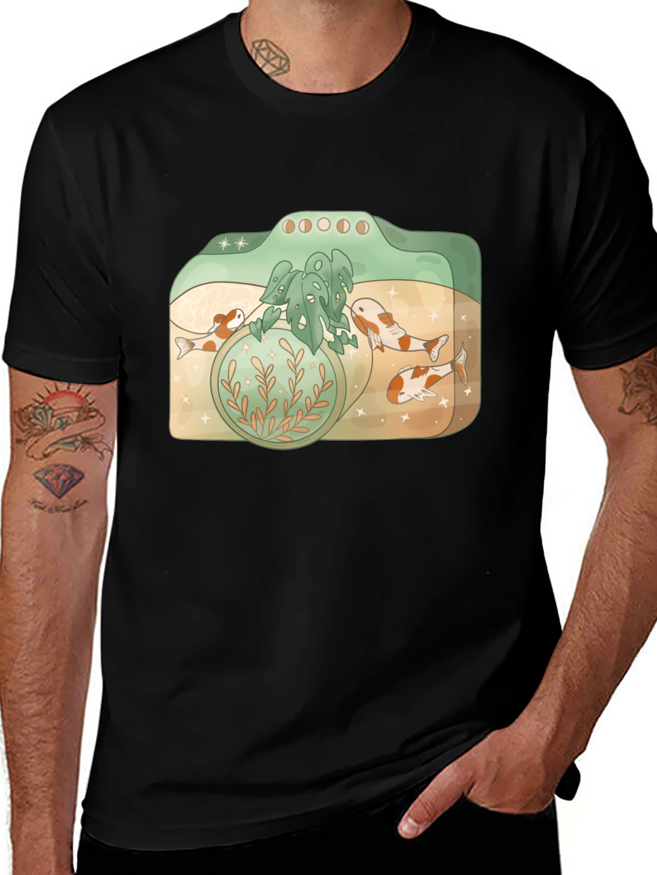 Variant 22 of Koi Fish Camera T-Shirt