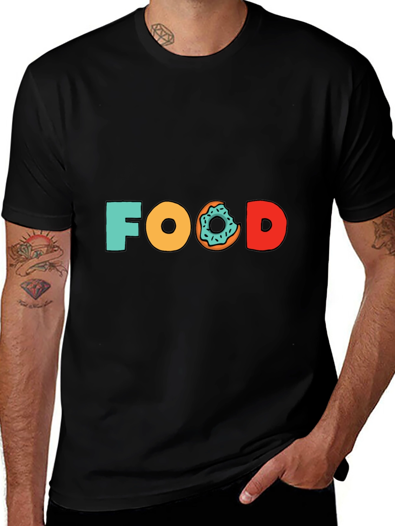 Variant 10 of Foodie T-Shirt: Fun Donut Design