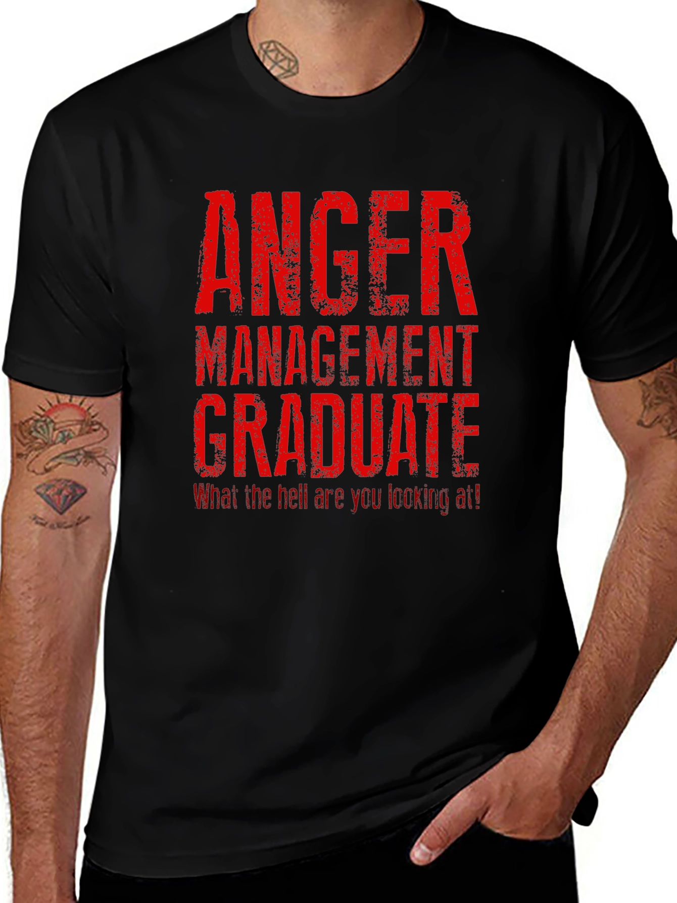 Anger Management Graduate Graphic T-Shirt