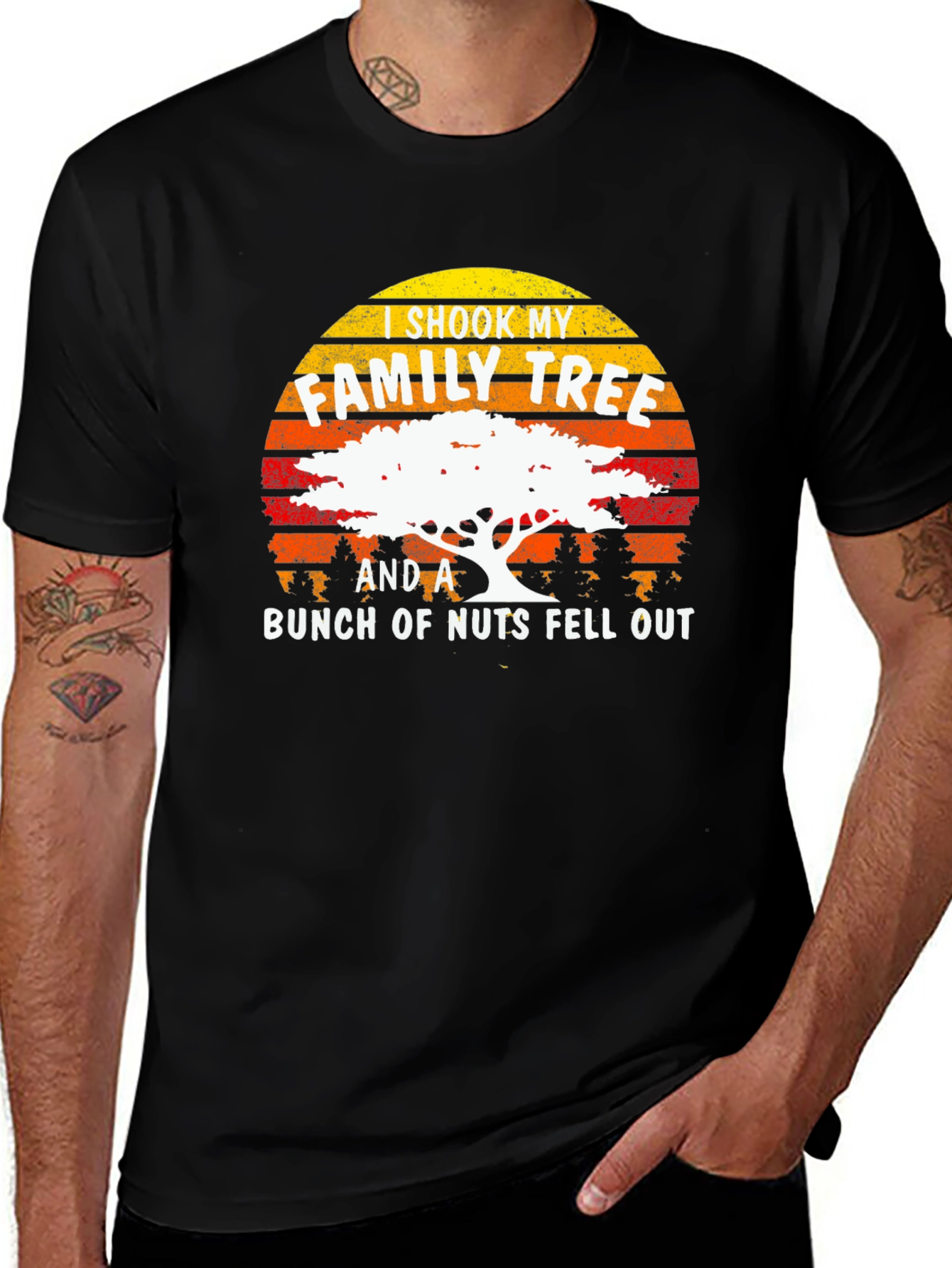 Variant 3 of Funny Family Tree Humor Tee