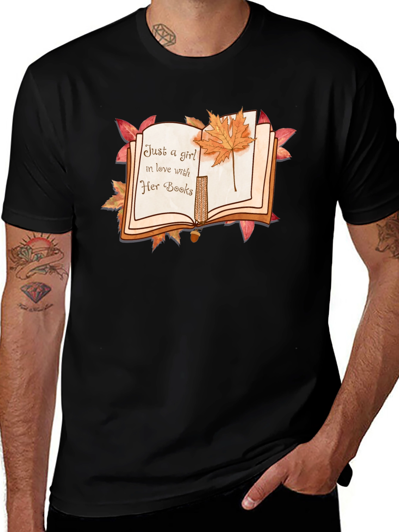Book Lover Graphic Tee - Fall Reading Shirt
