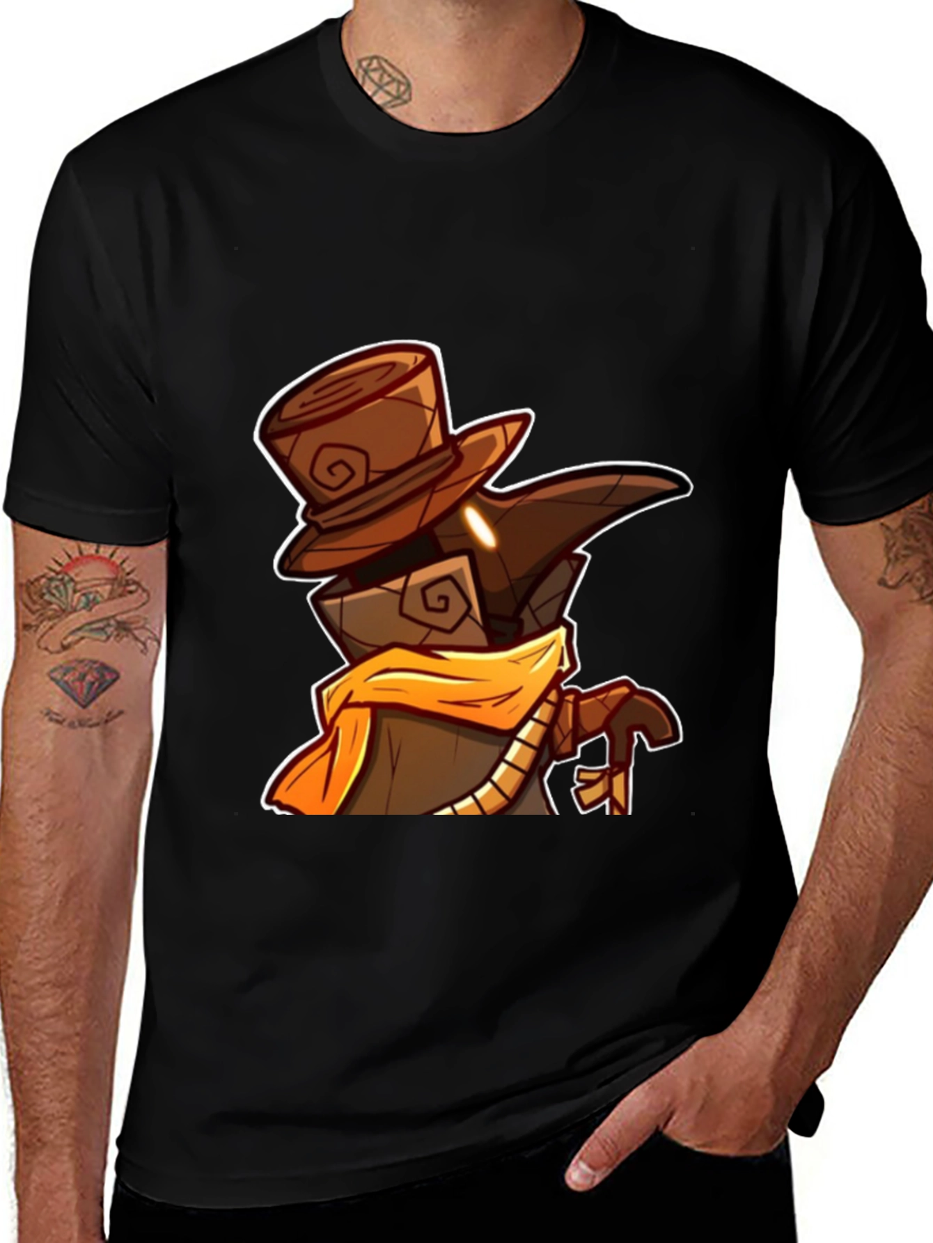 Variant 16 of Cartoon Plague Doctor Graphic Tee