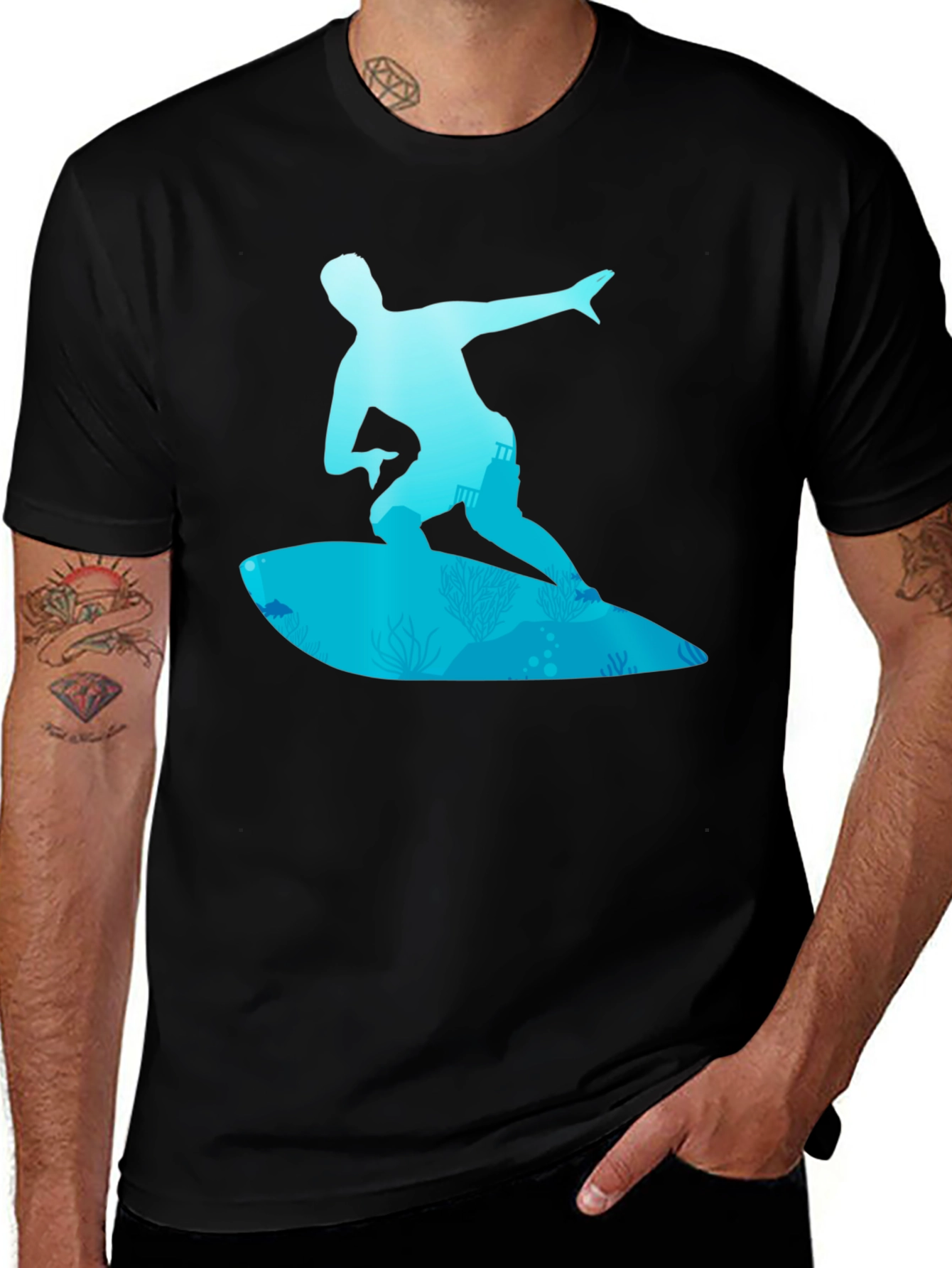 Surfer Graphic Tee - Ride the Wave in Style