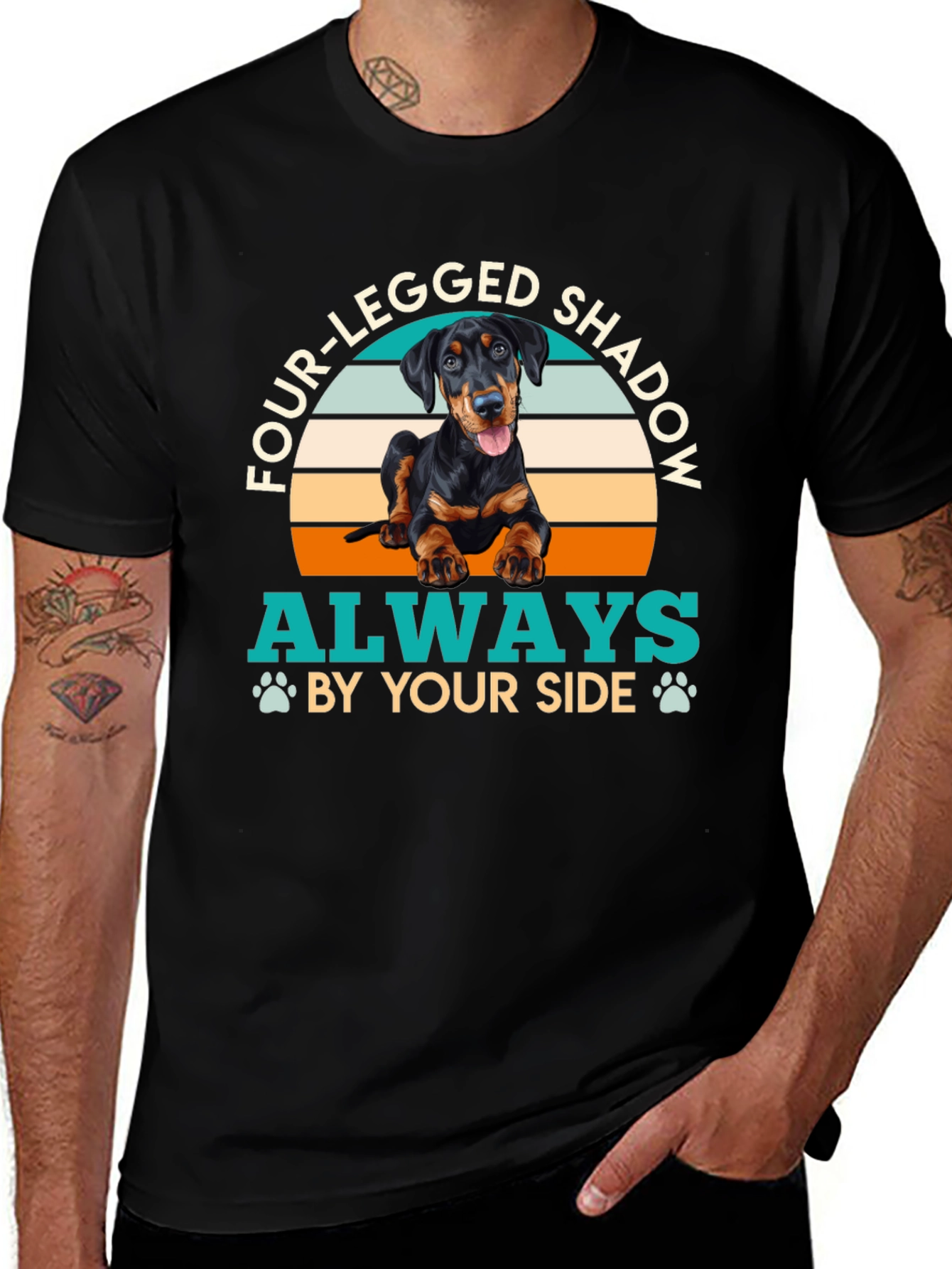 Four-Legged Shadow Dog T-Shirt