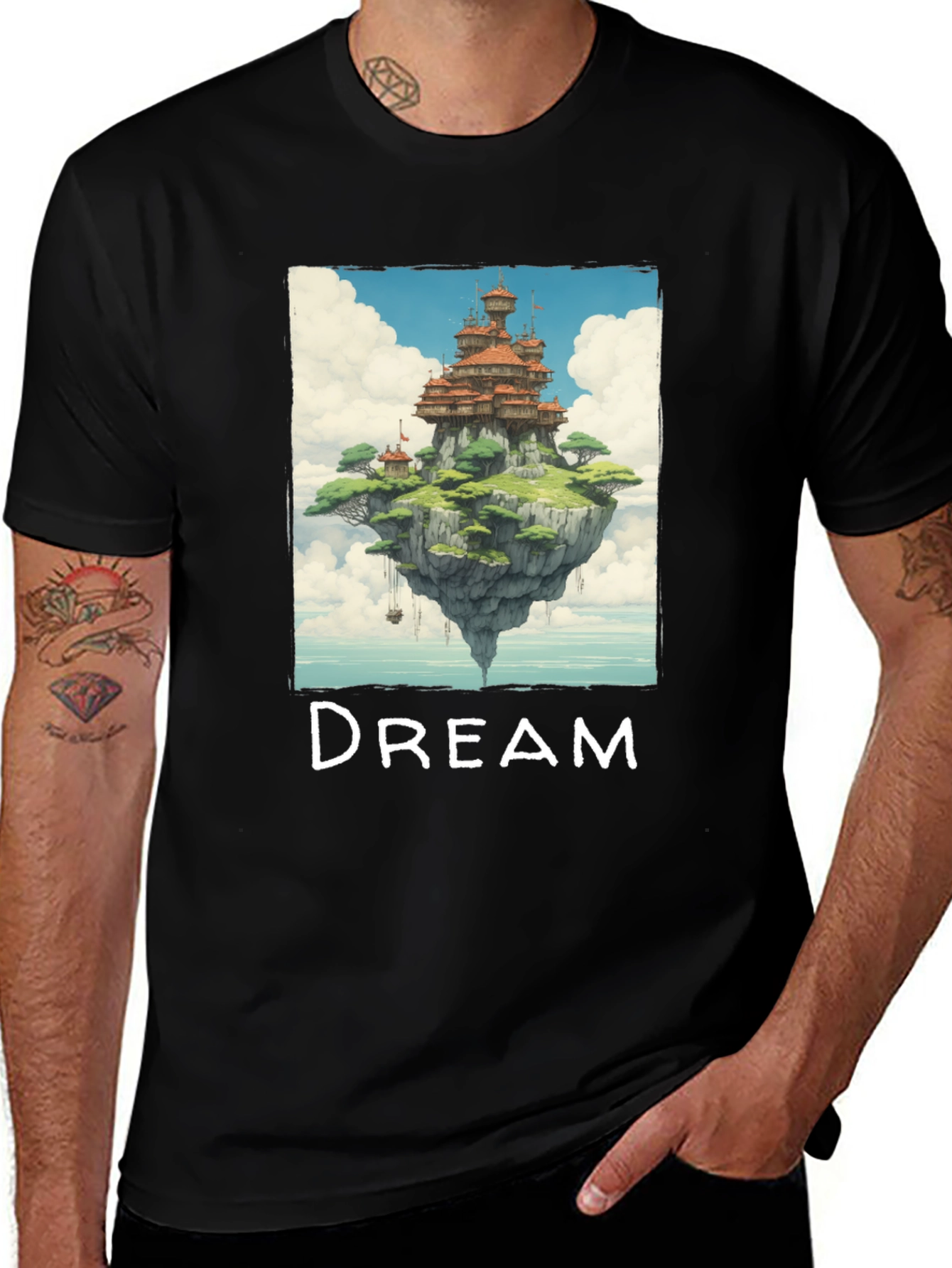 Variant 22 of Dreamy Floating Island Graphic Tee