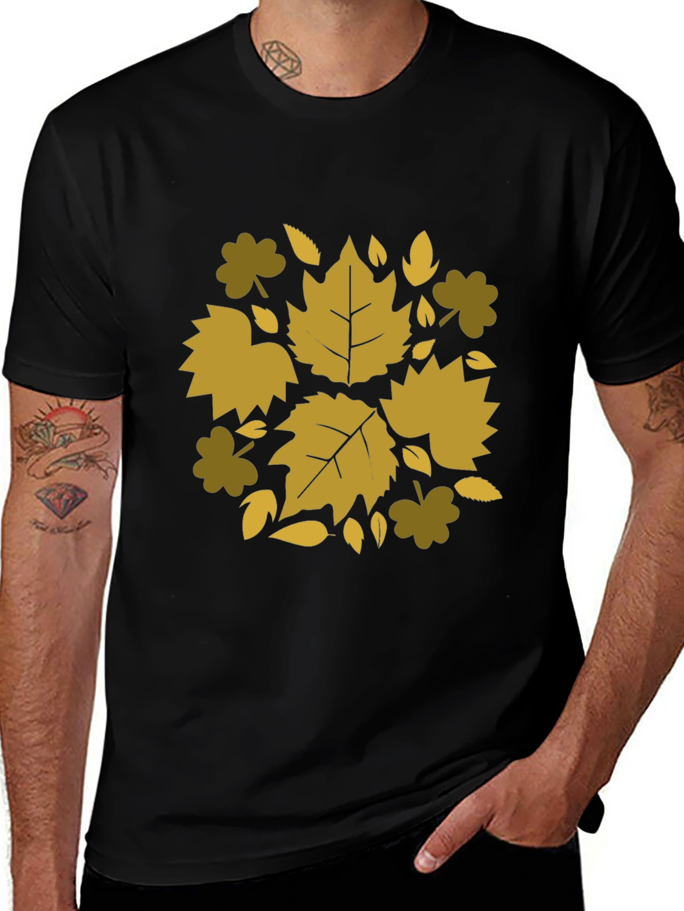 Variant 16 of Autumn Leaf Graphic Tee - Stylish Comfort