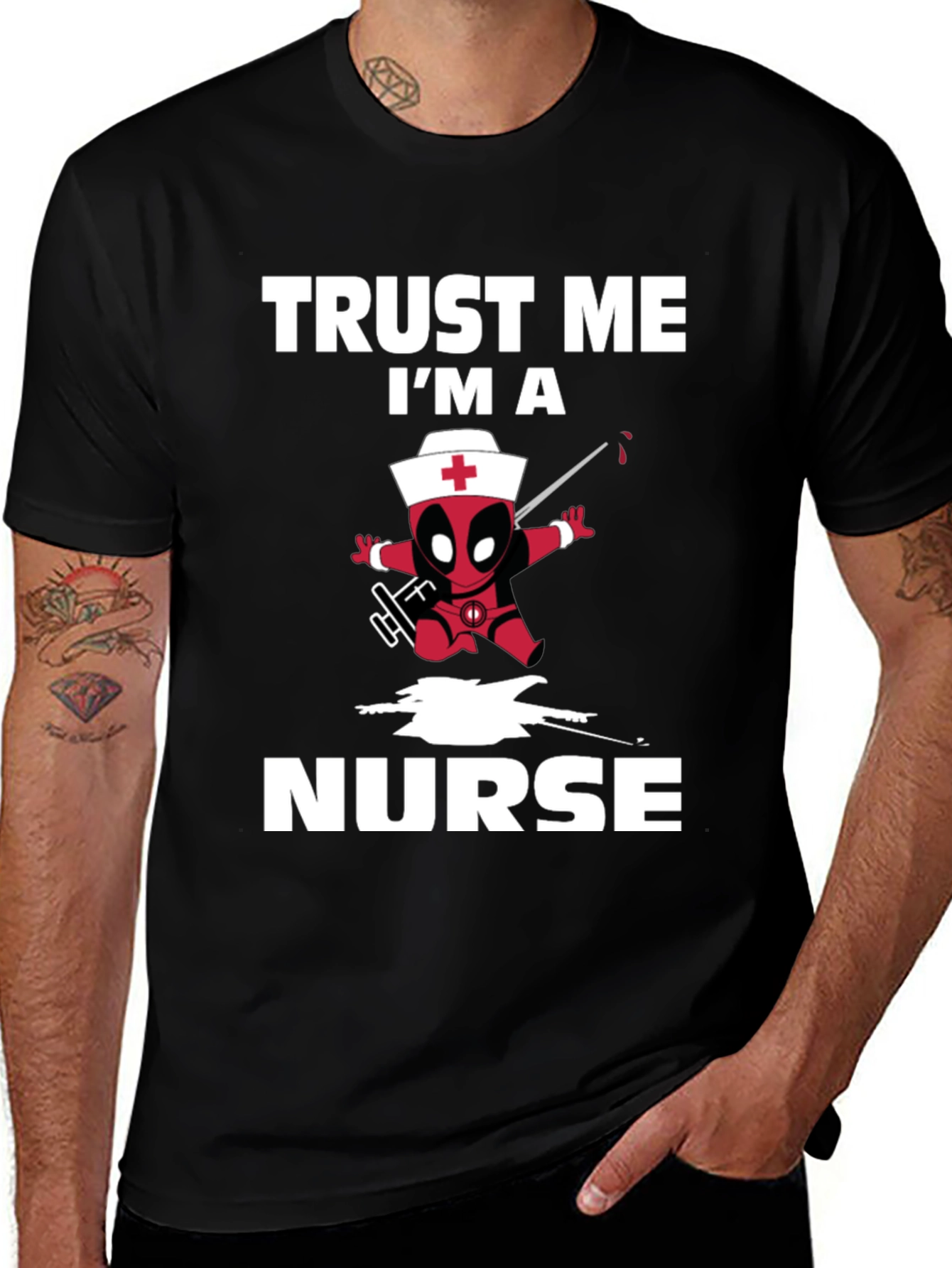Trust Me I'm A Nurse Deadpool T-Shirt