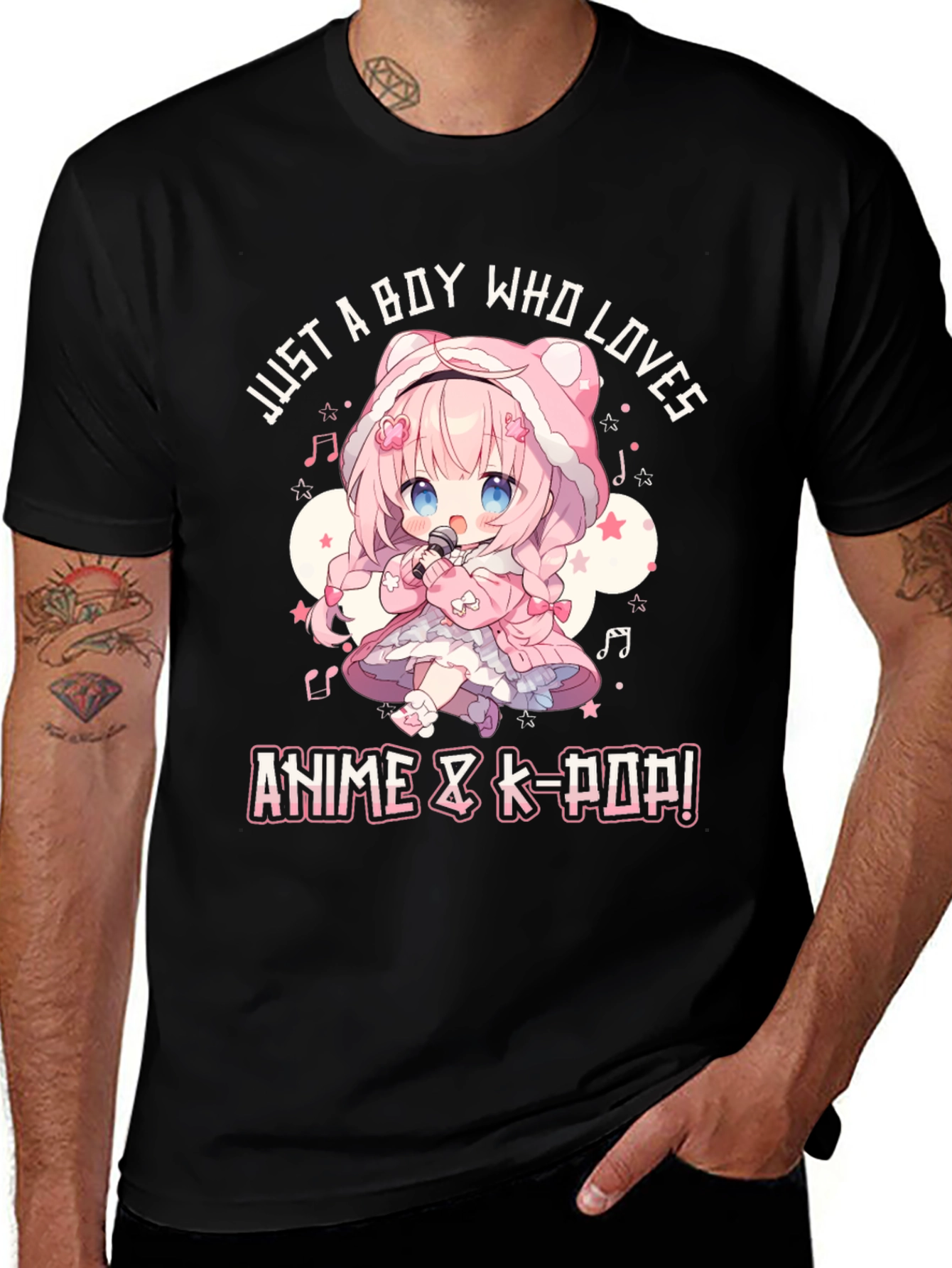 Variant 10 of Anime & K-Pop Boy's T-Shirt - Cute Design