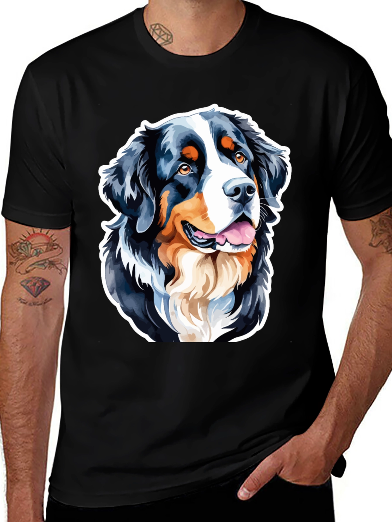 Bernese Mountain Dog Graphic Tee