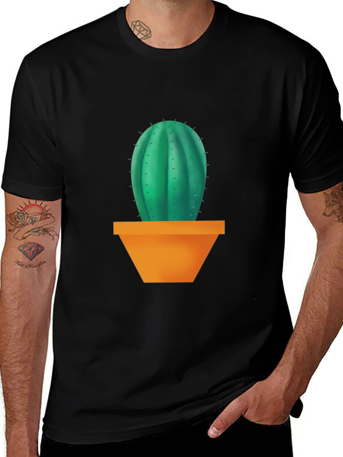 Variant 23 of Cactus T-Shirt - Potted Plant Graphic Tee