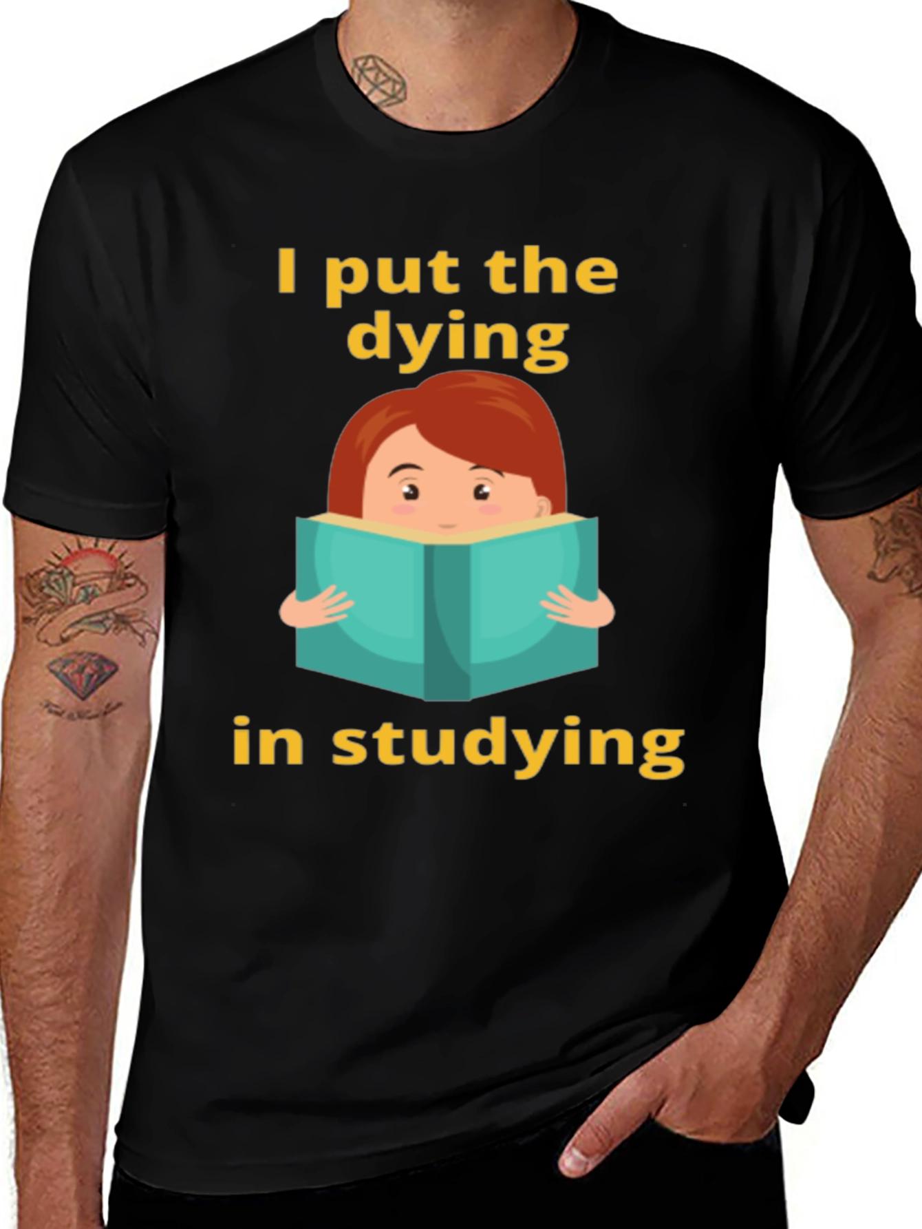 Variant 5 of Dying in Studying Graphic Tee