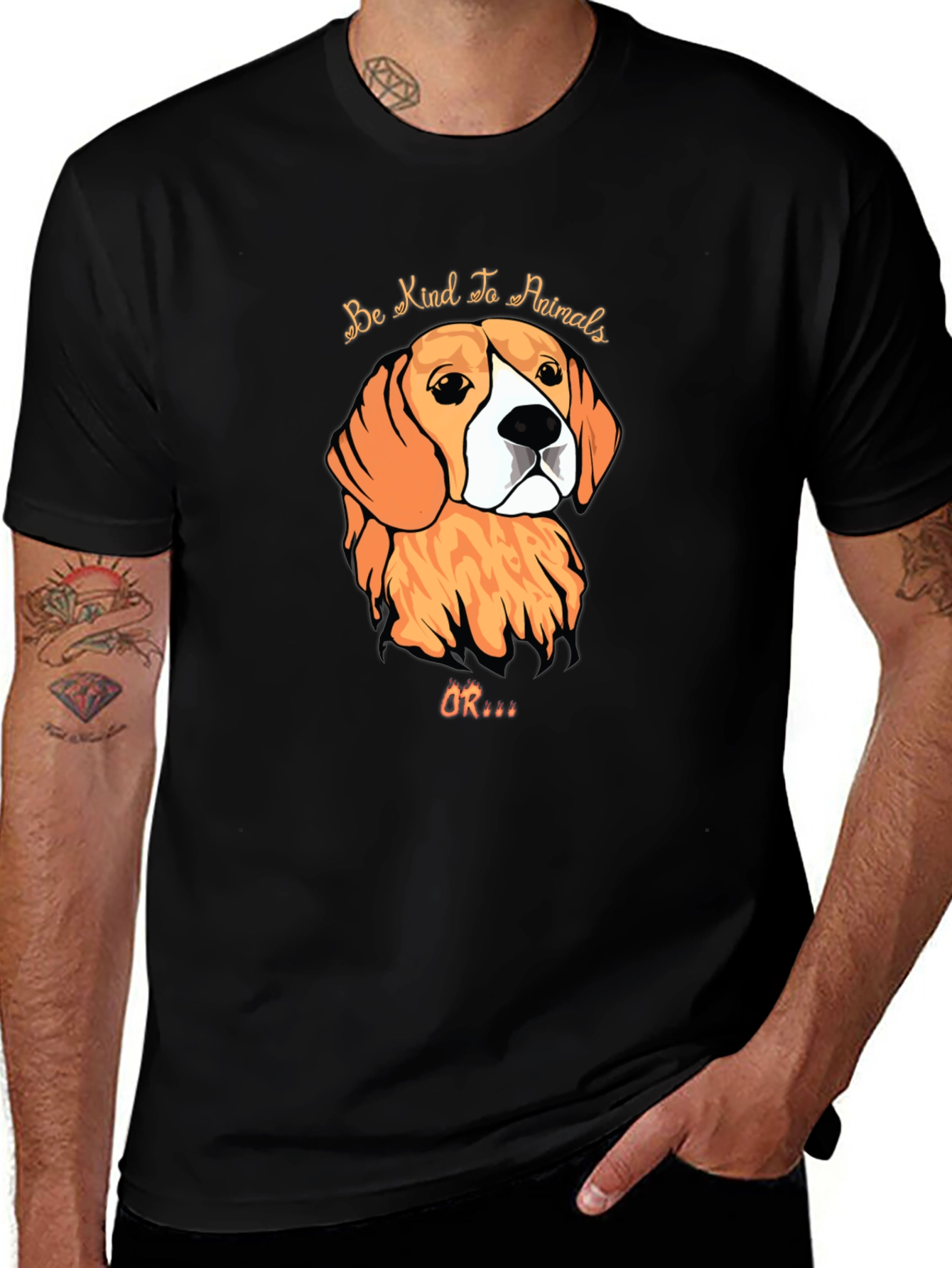 Variant 30 of Be Kind to Animals Graphic T-Shirt