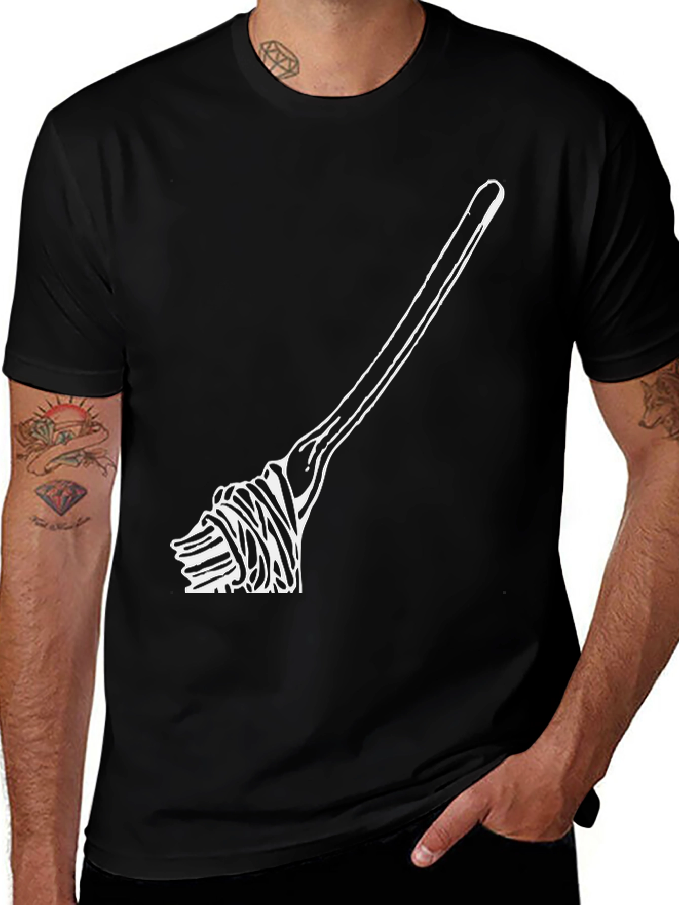 Variant 24 of Spaghetti Fork Graphic T-Shirt - Unisex