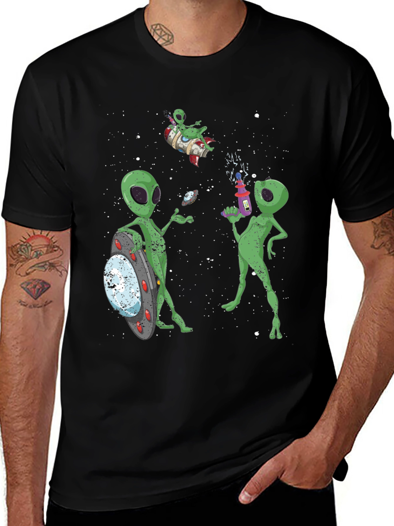Variant 24 of Alien Party T-Shirt - Space Adventure Tee
