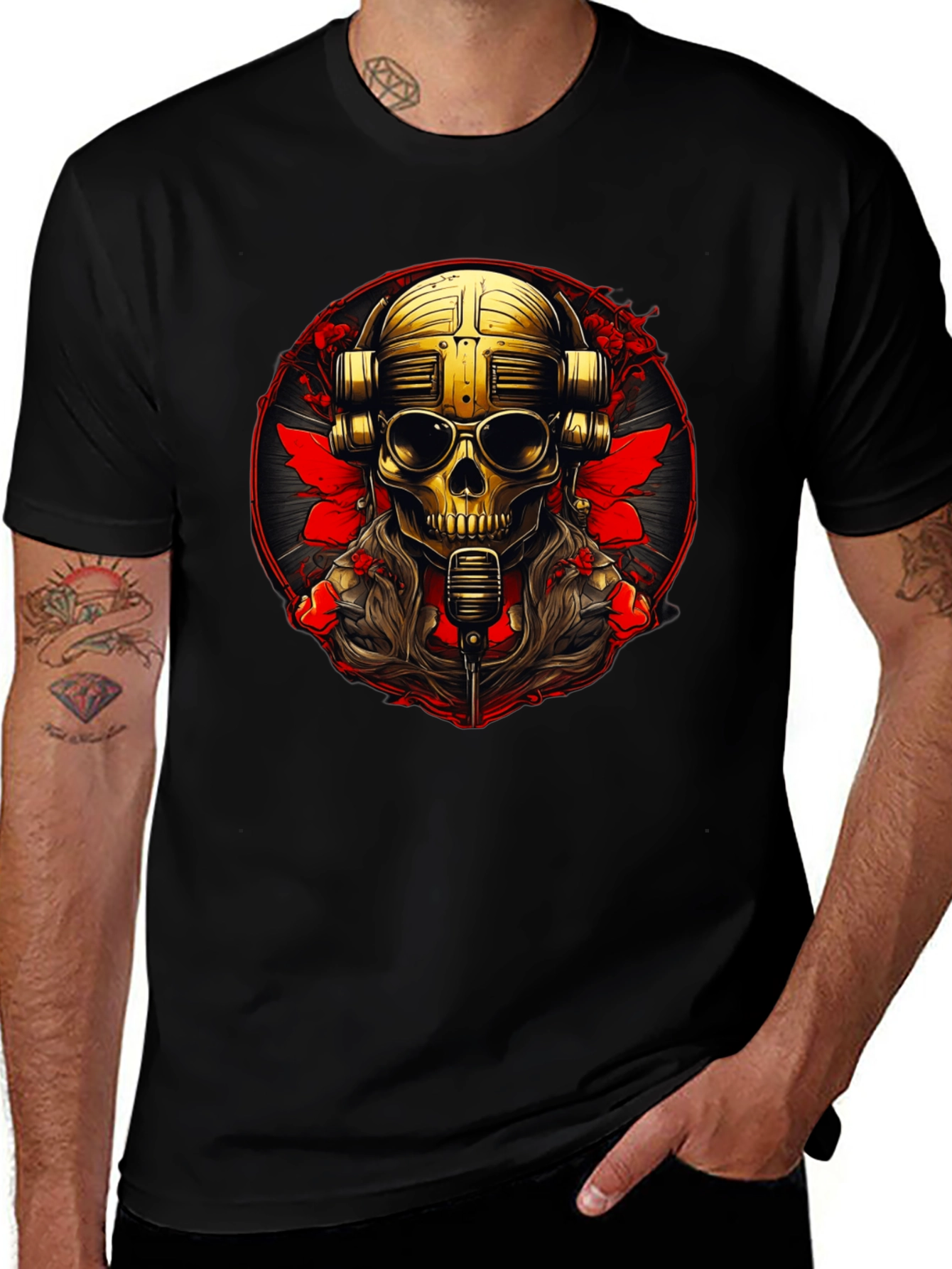 Variant 18 of Skull DJ Graphic Tee - Rock Your Style!