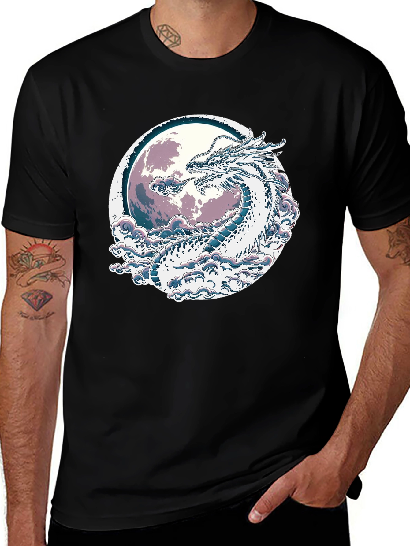 Variant 12 of Dragon Moon Graphic Tee
