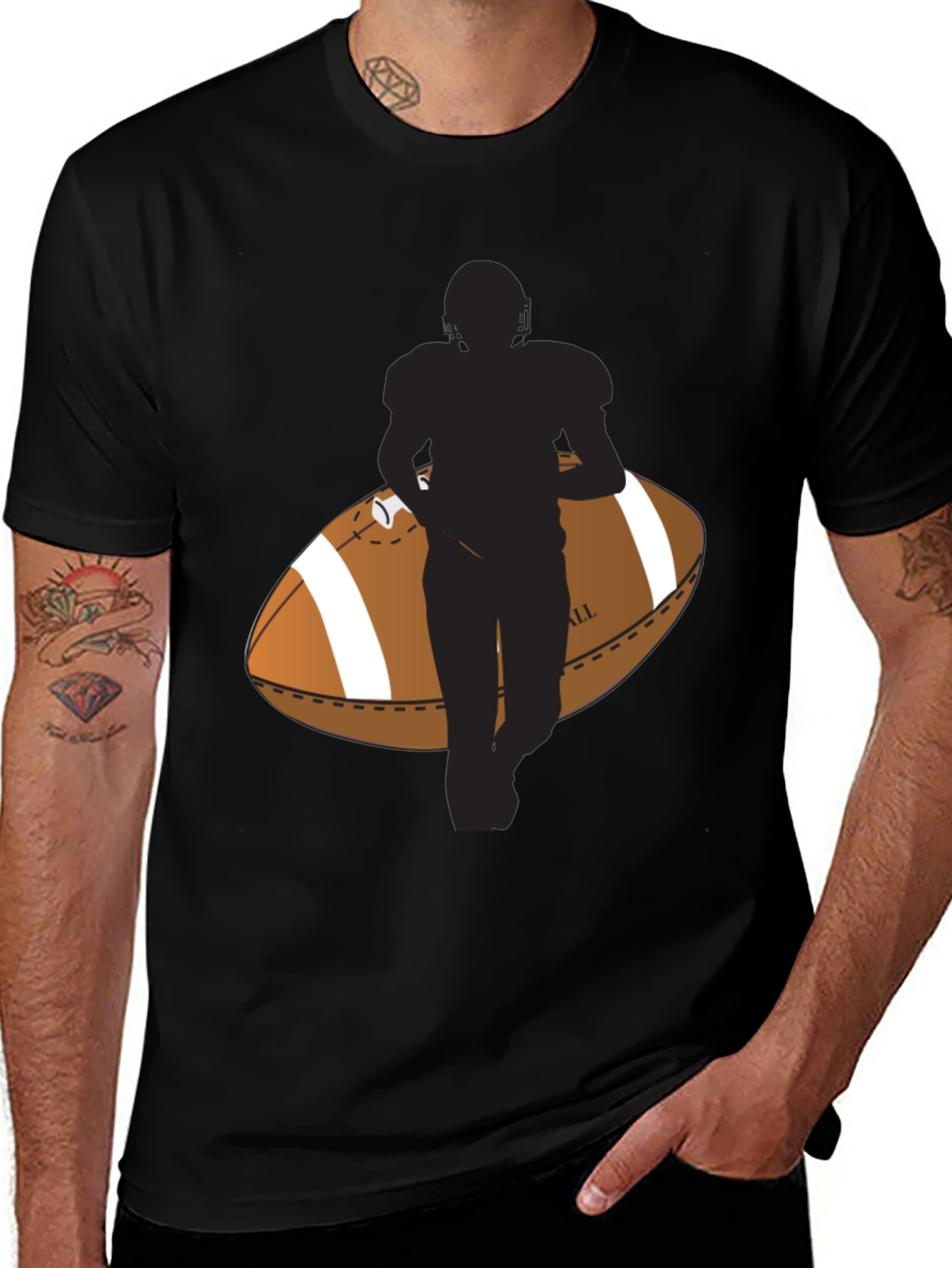 Variant 21 of Football Player Graphic T-Shirt